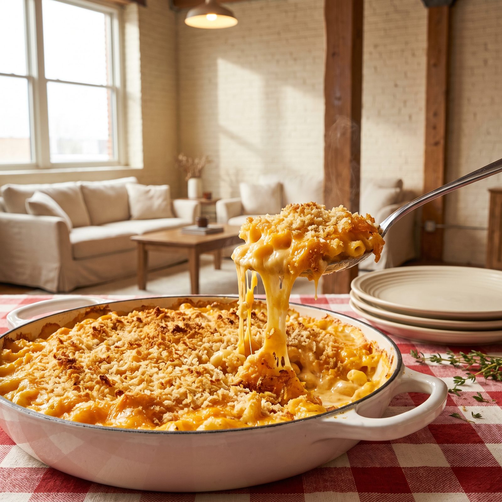Baked Macaroni and Cheese With a Panko Crust