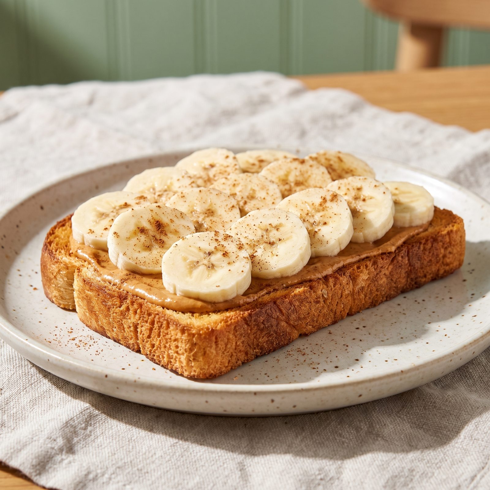 Banana and Peanut Butter on Toast