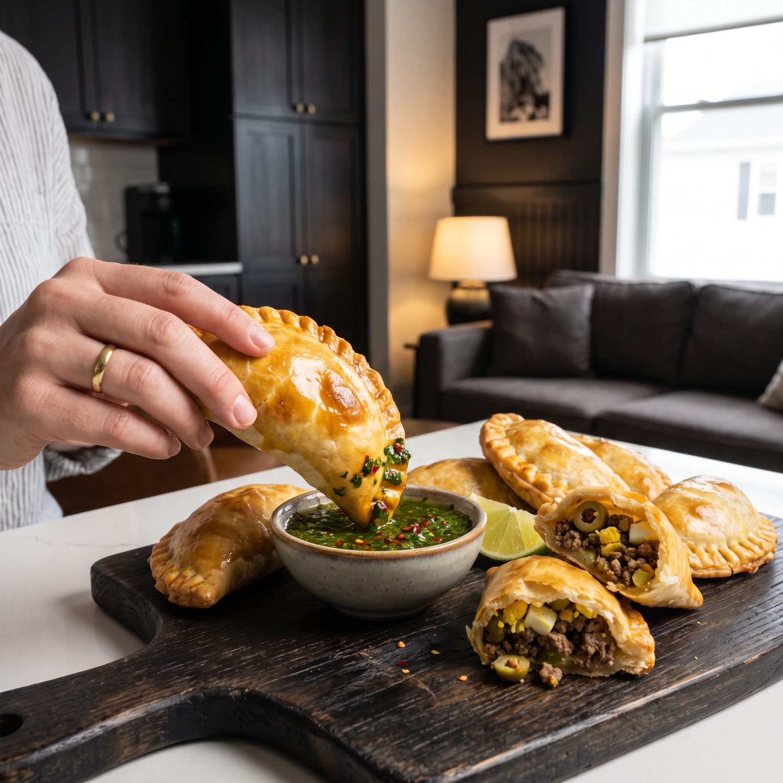 Beef Empanadas With Chimichurri