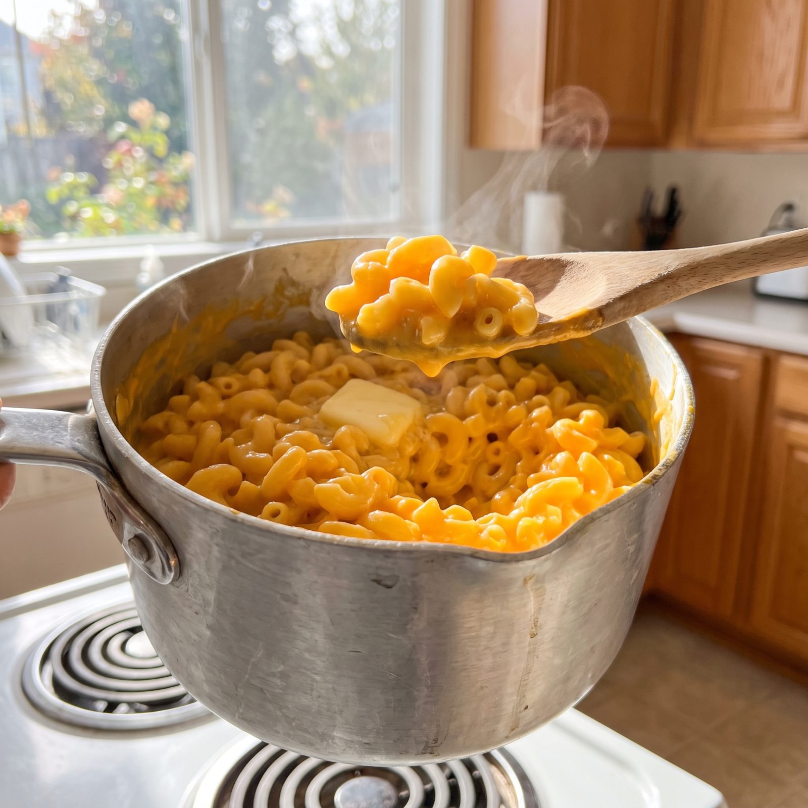Boxed Macaroni and Cheese, Eaten From the Pot