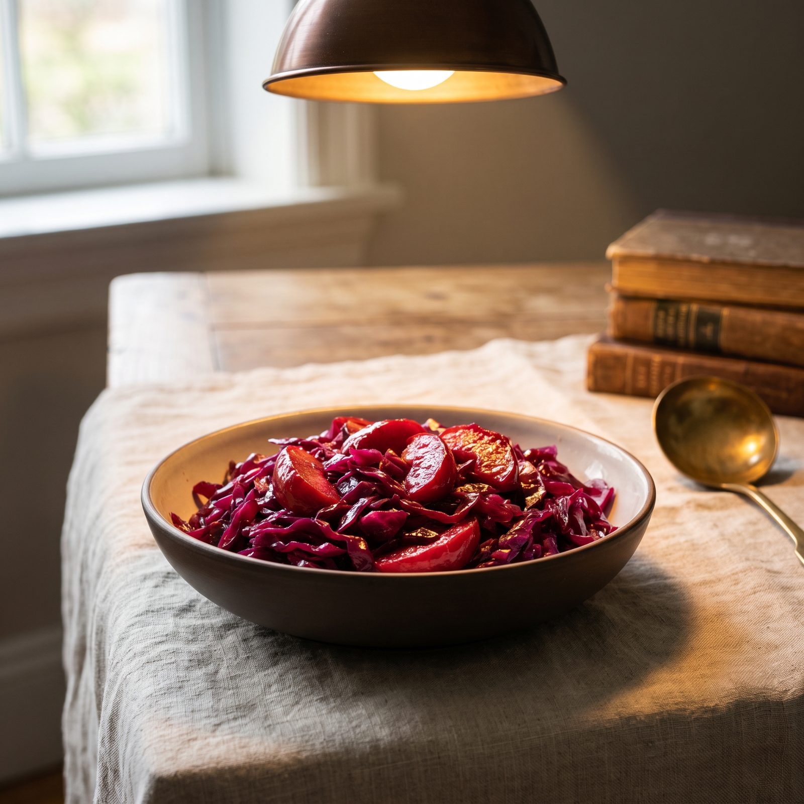 Braised Red Cabbage With Apples