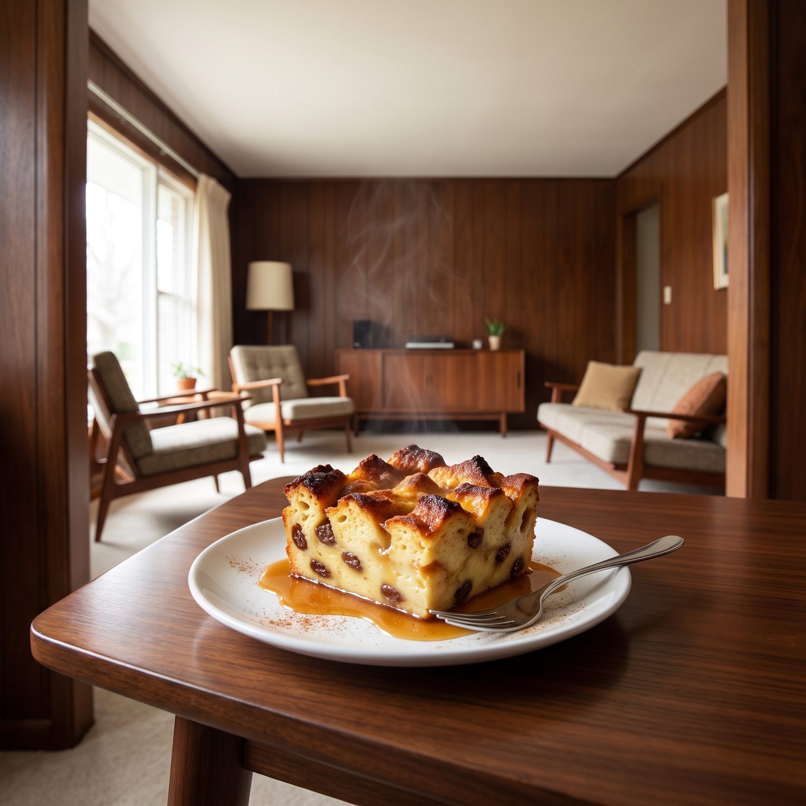 Bread Pudding Baked for the Crisp Corners