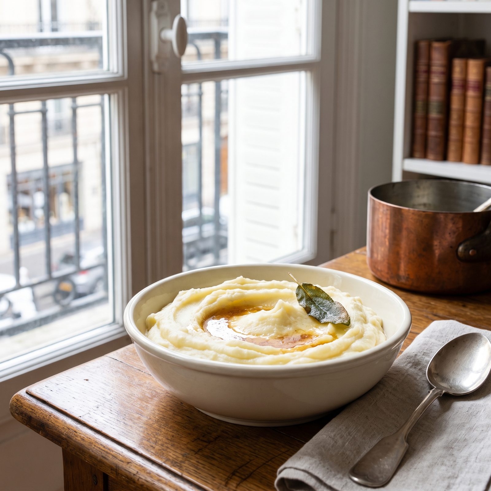 Brown-Butter Mashed Potatoes With Crispy Sage