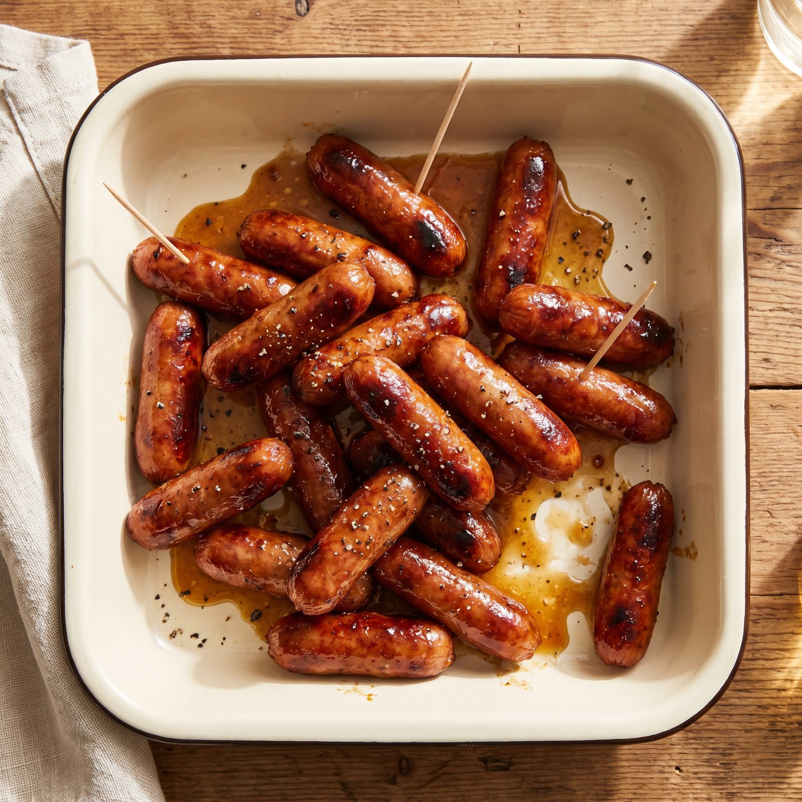 Brown-Sugar Glazed Cocktail Sausages