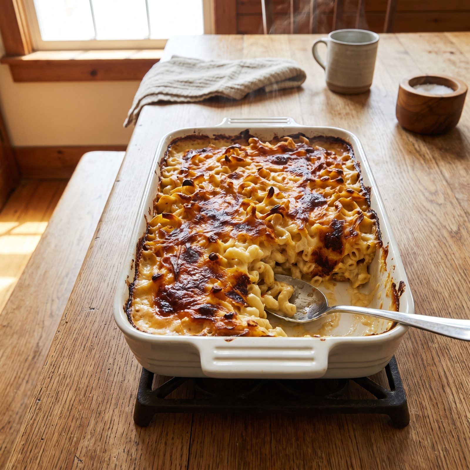 The Burnt Corner Ends of Baked Mac and Cheese