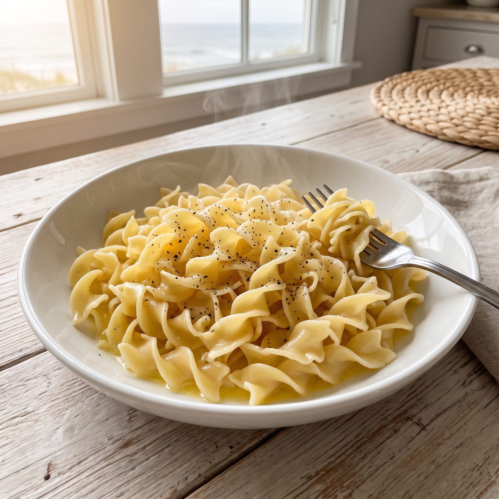 Buttered Egg Noodles With Nothing Else