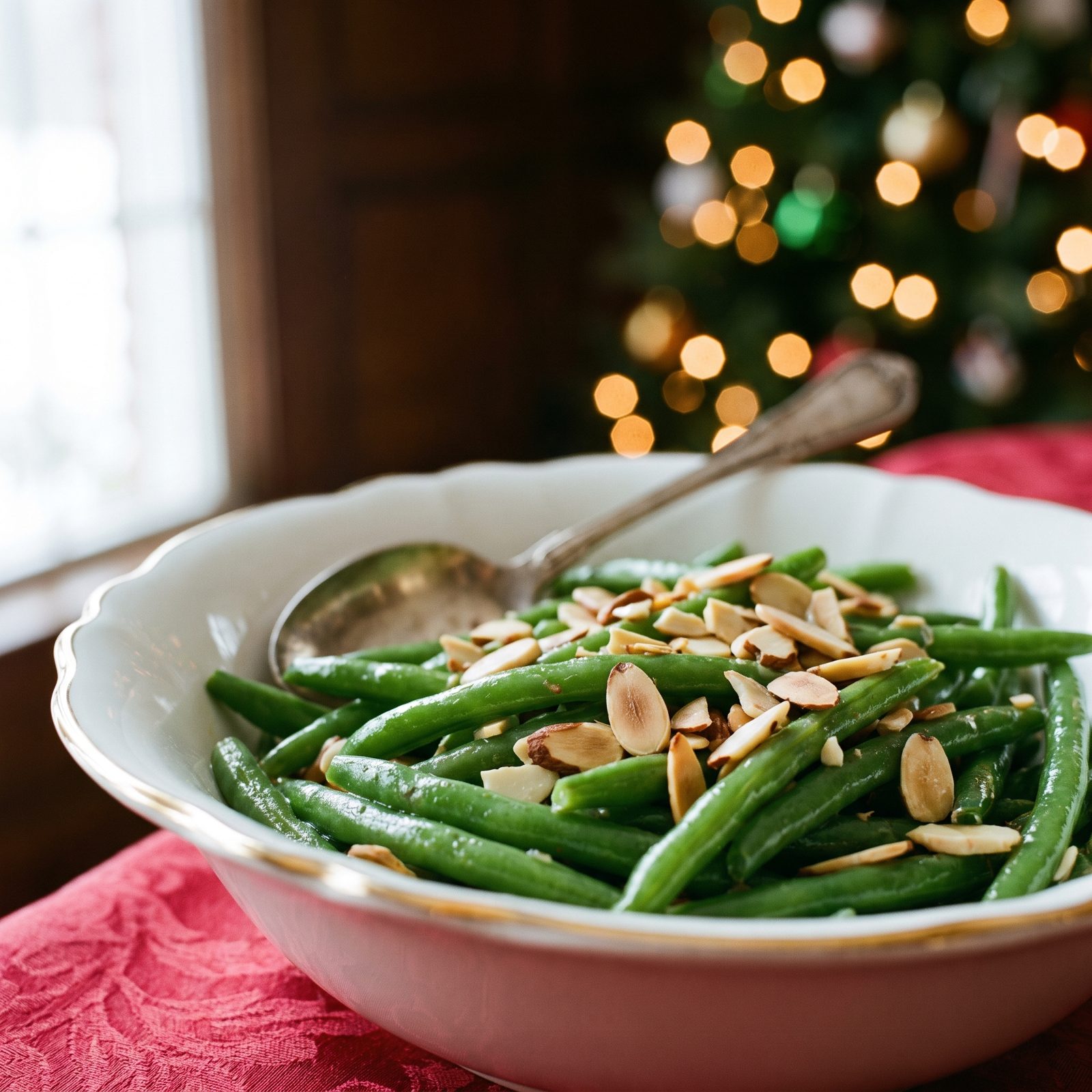 Buttered Green Beans With Slivered Almonds
