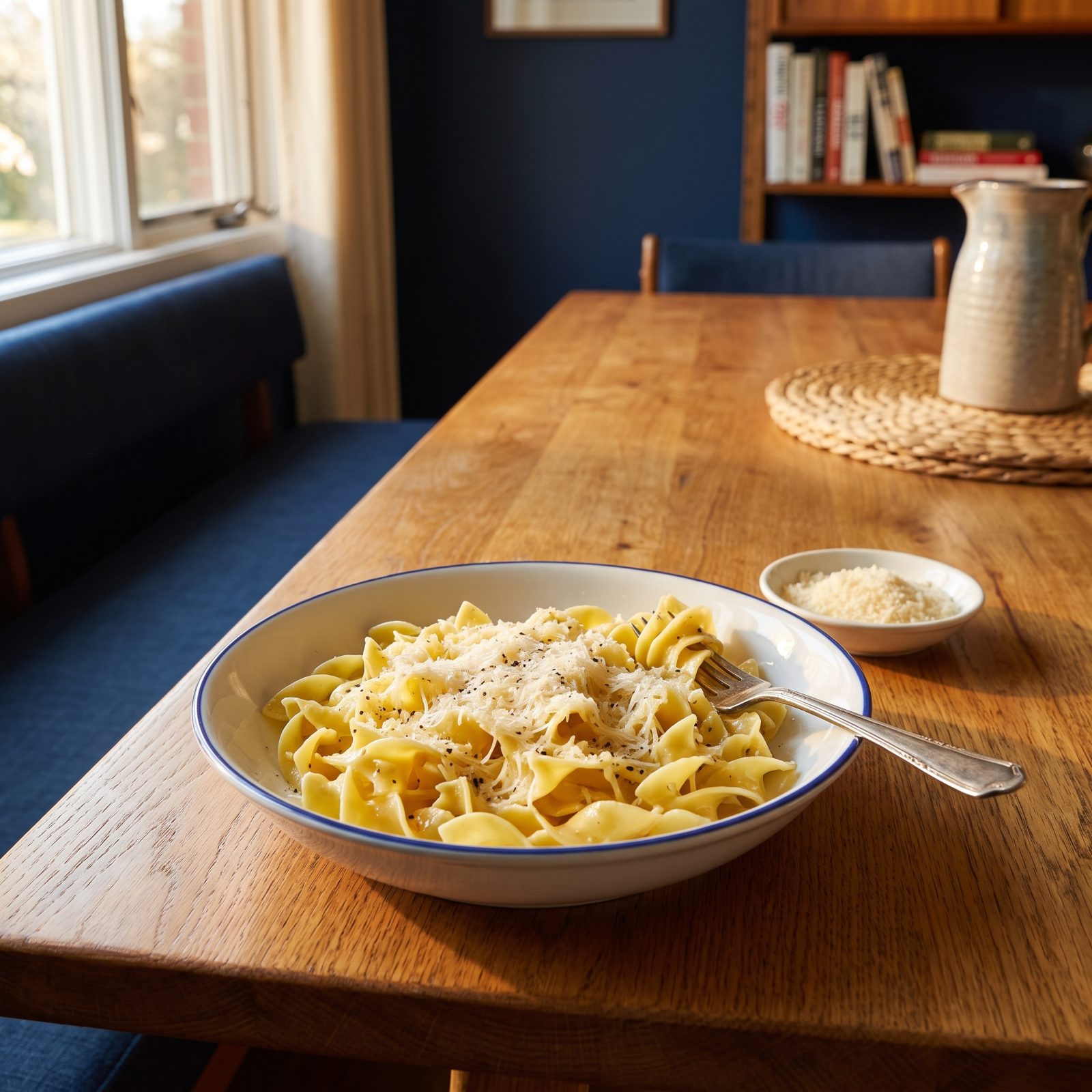 Buttered Noodles With a Snowfall of Parmesan