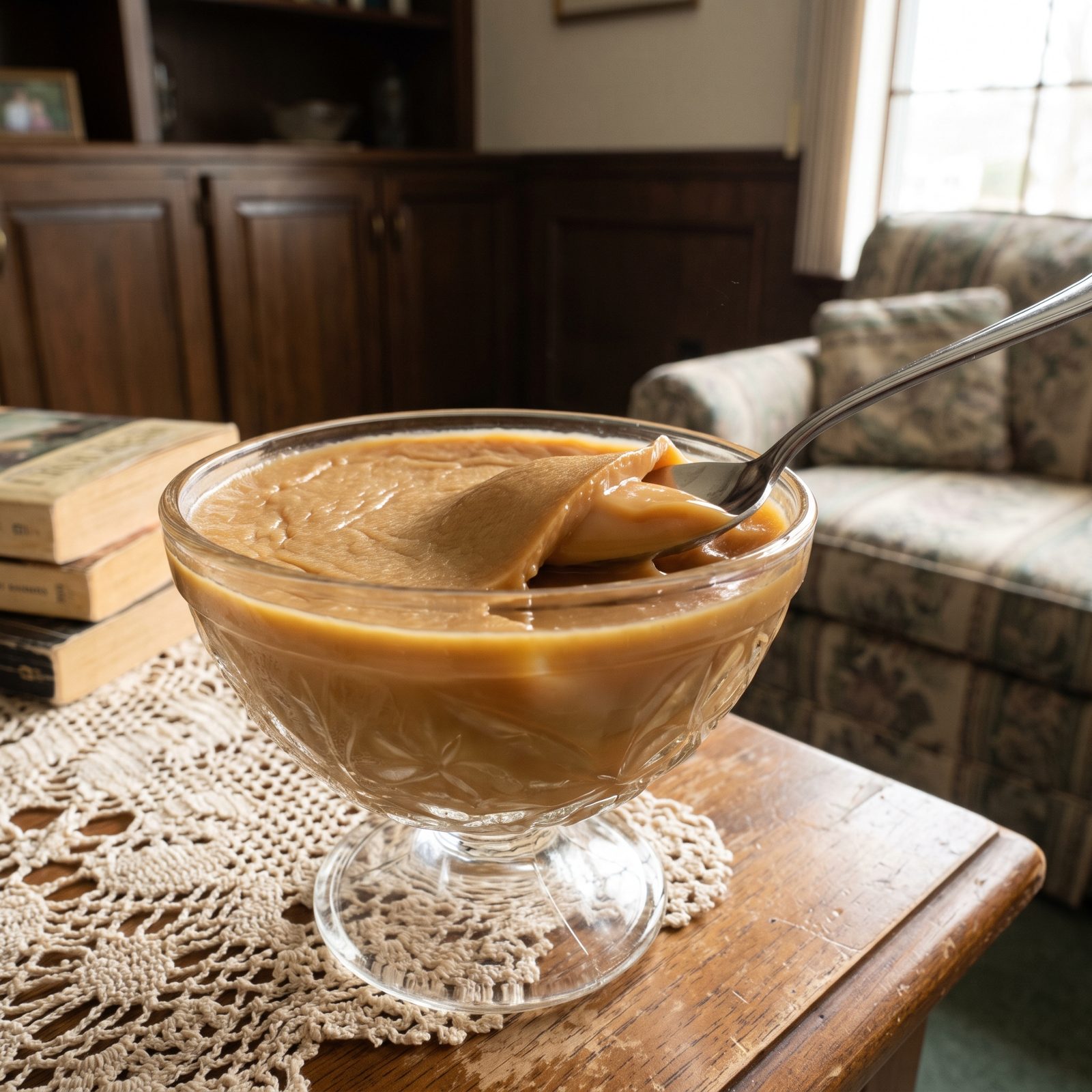 Butterscotch Pudding, Skin on Top Included
