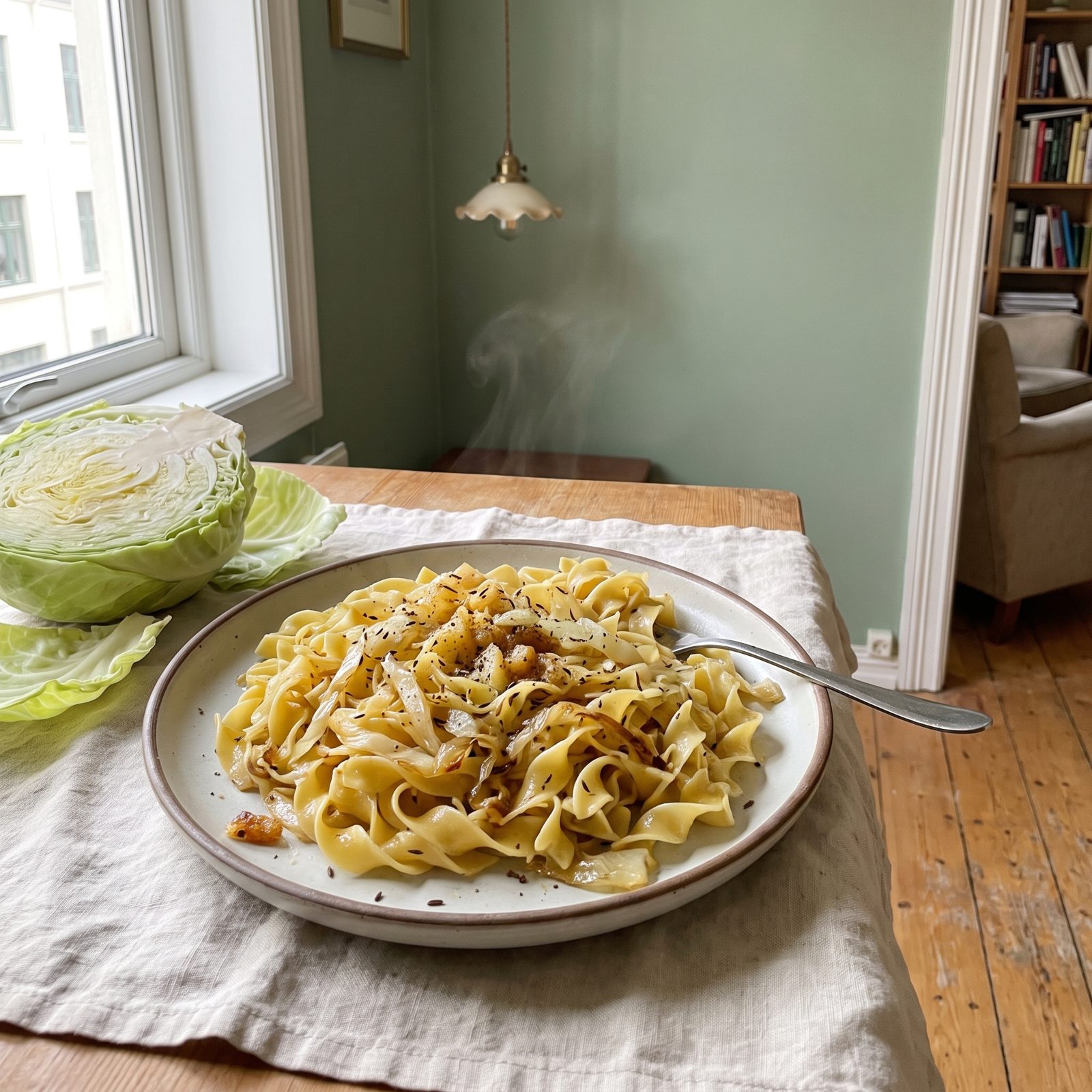 Cabbage and Brown Butter Noodles With Caraway