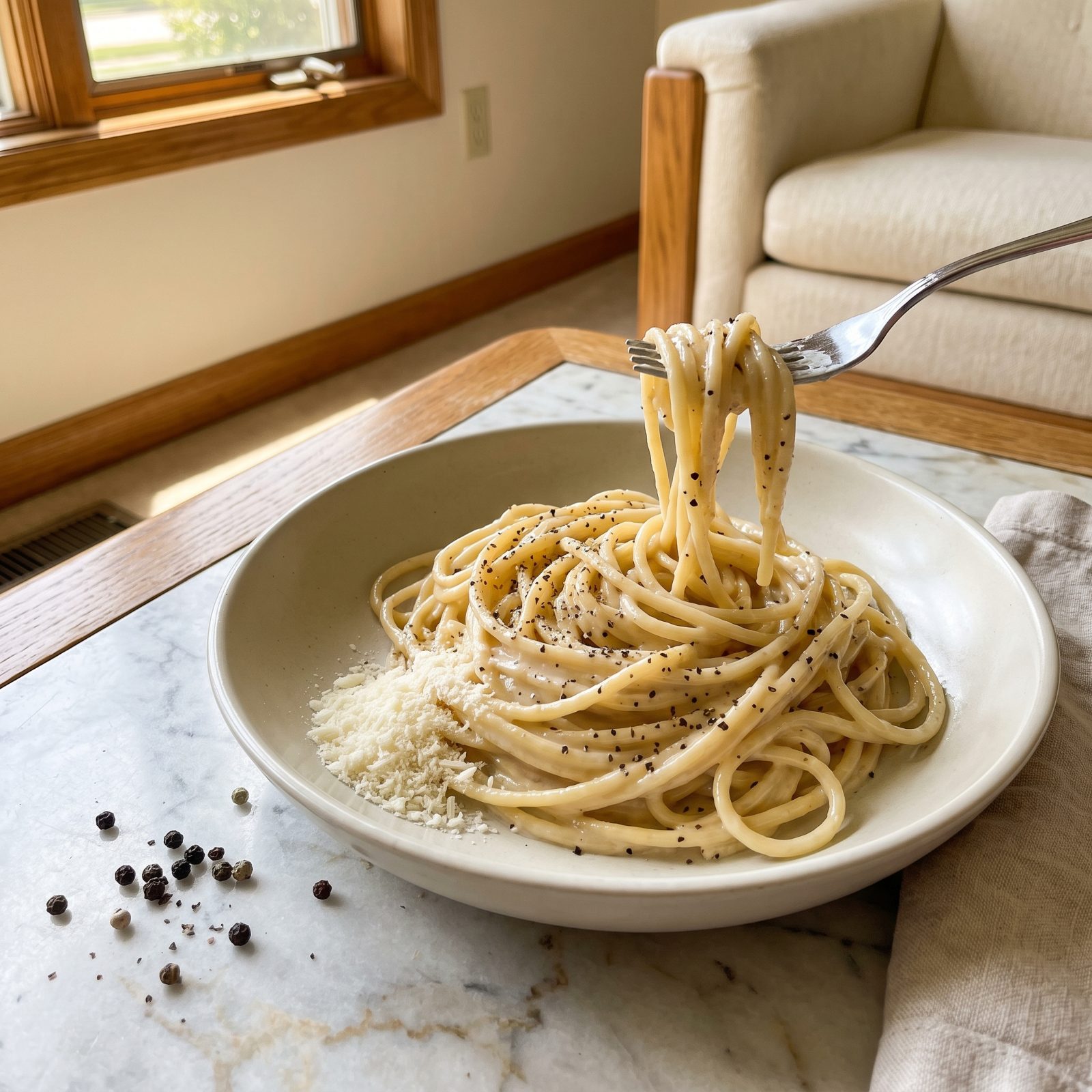 Cacio e Pepe Without Clumped Cheese