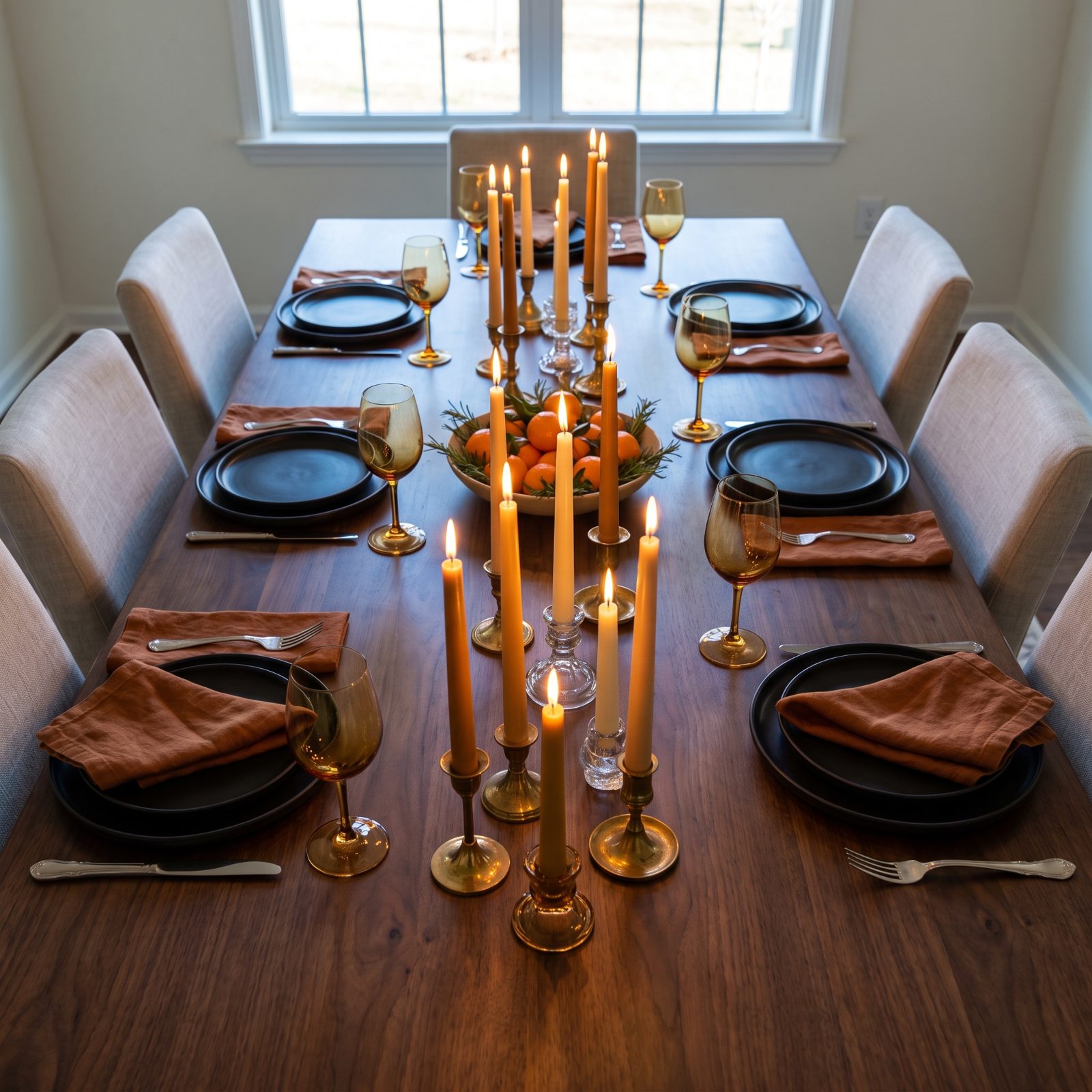 The Candlelit Table With No Overhead Lights