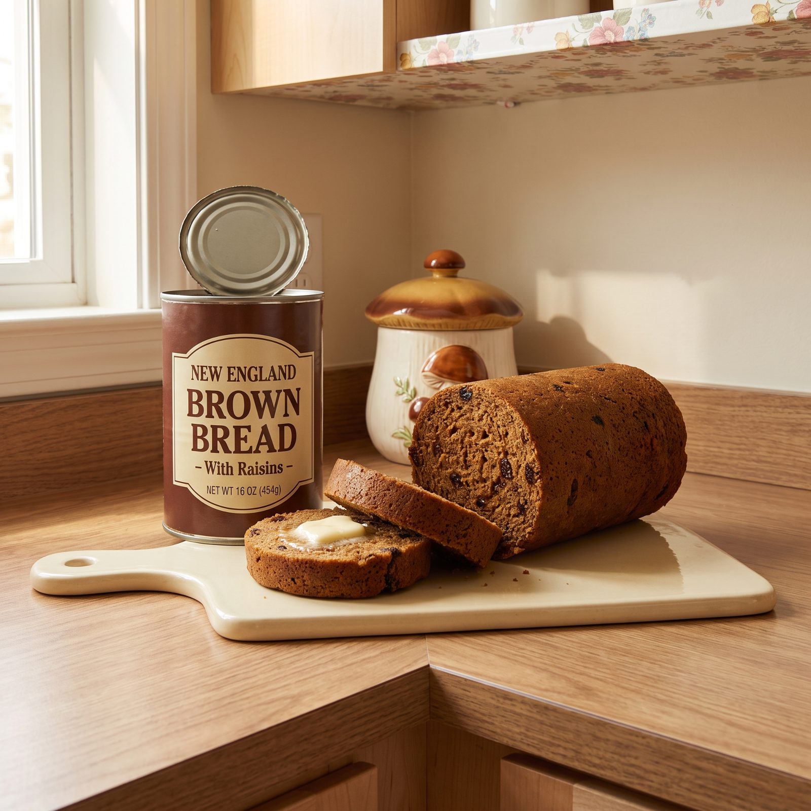 Canned Brown Bread That Slid Out as a Cylinder