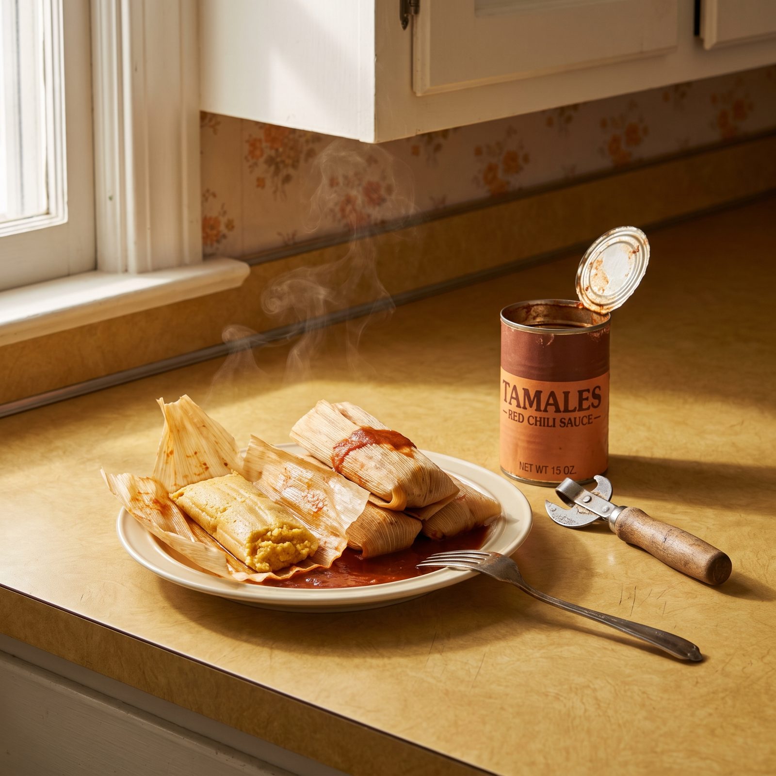 Canned Tamales Wrapped in Little Paper Jackets
