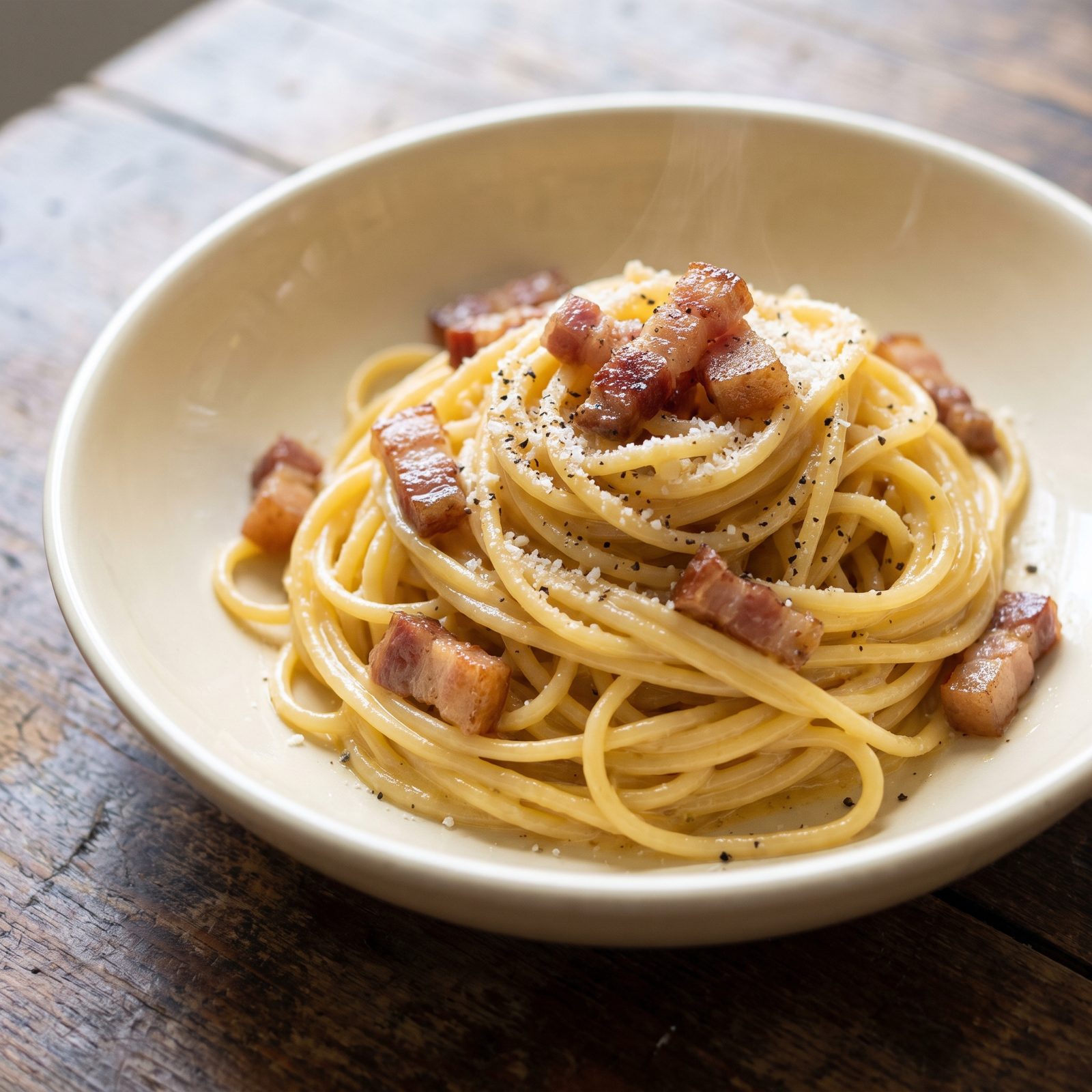 Carbonara With a Silky Egg-Yolk Coating