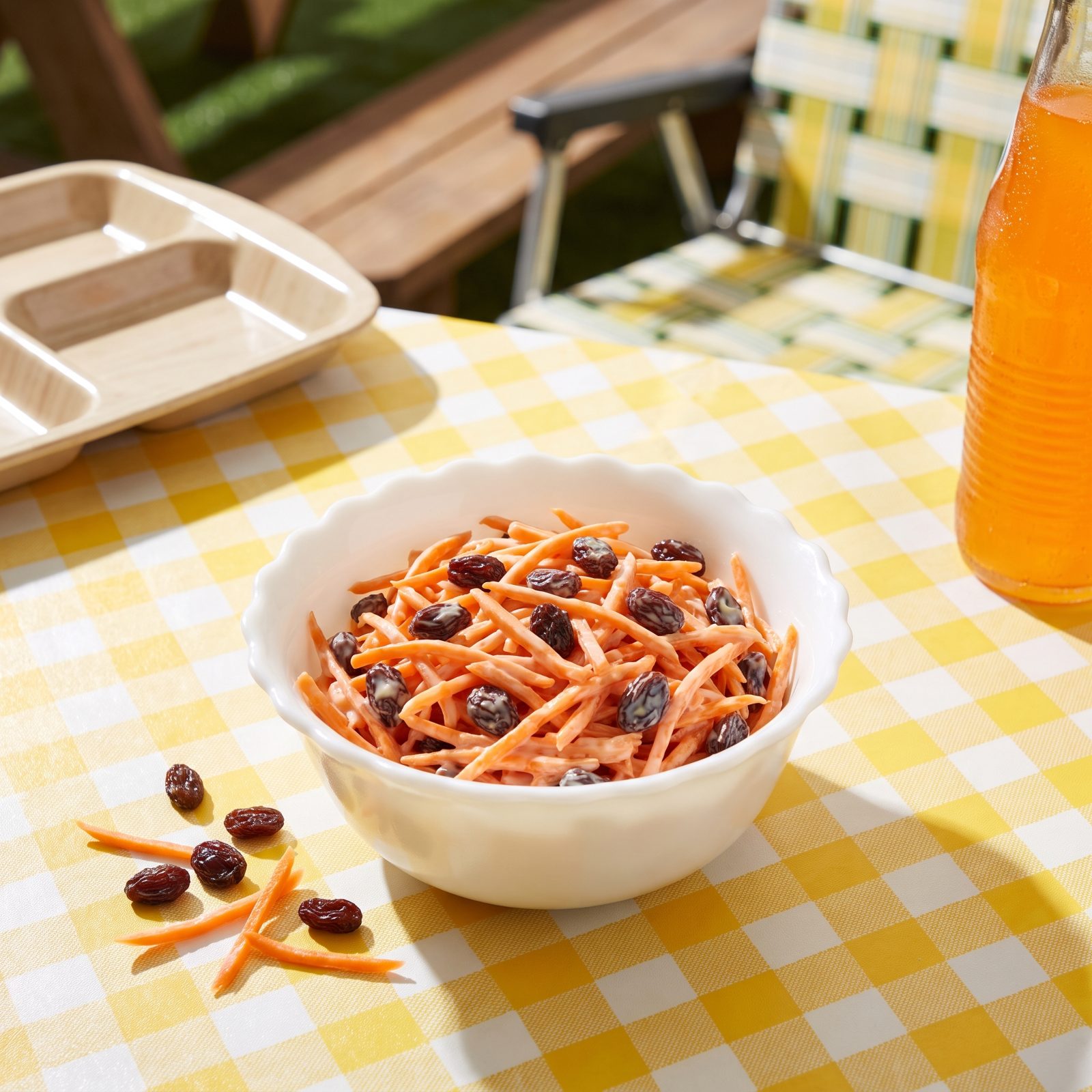 Carrot-Raisin Salad With Creamy Dressing