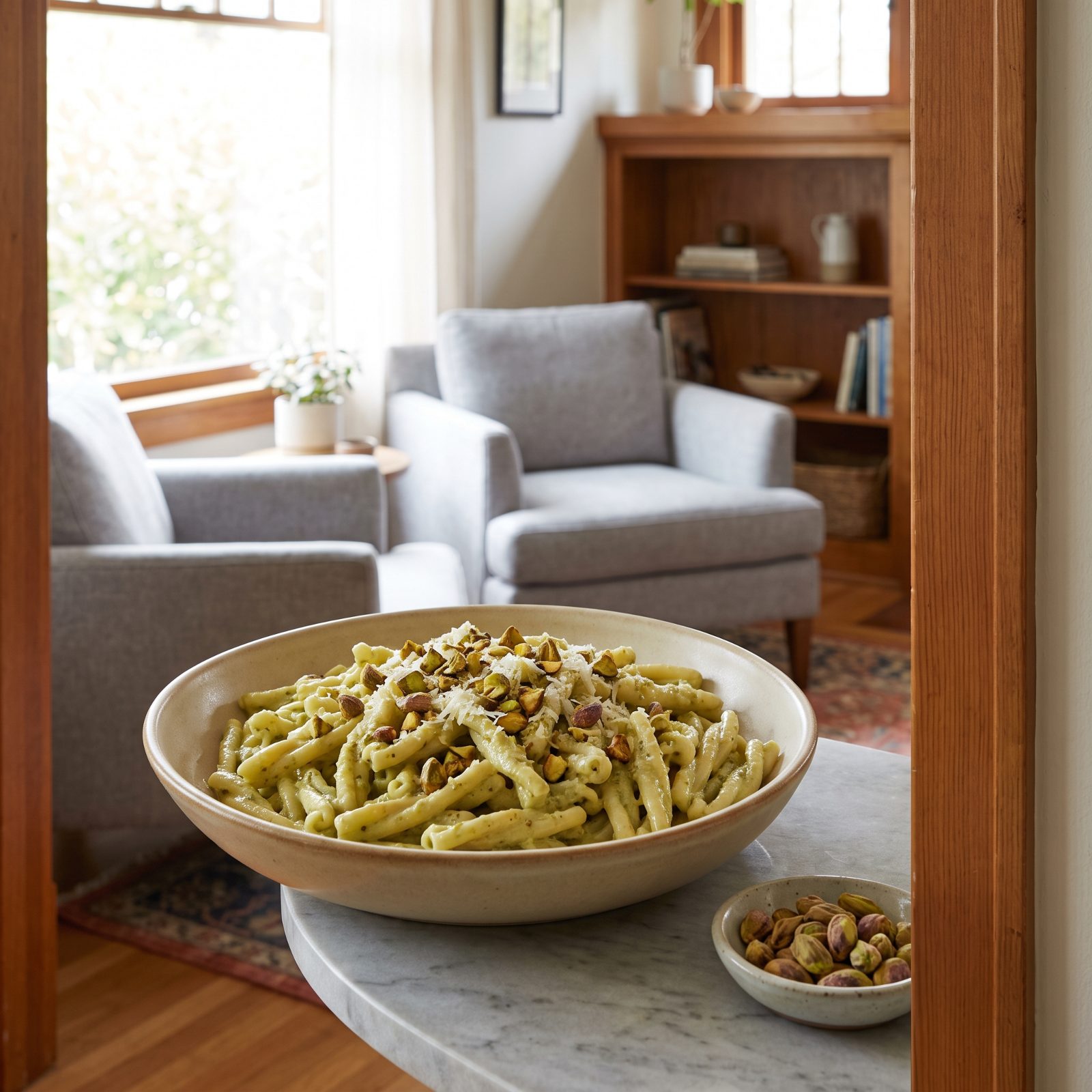 Casarecce With Pistachio Pesto