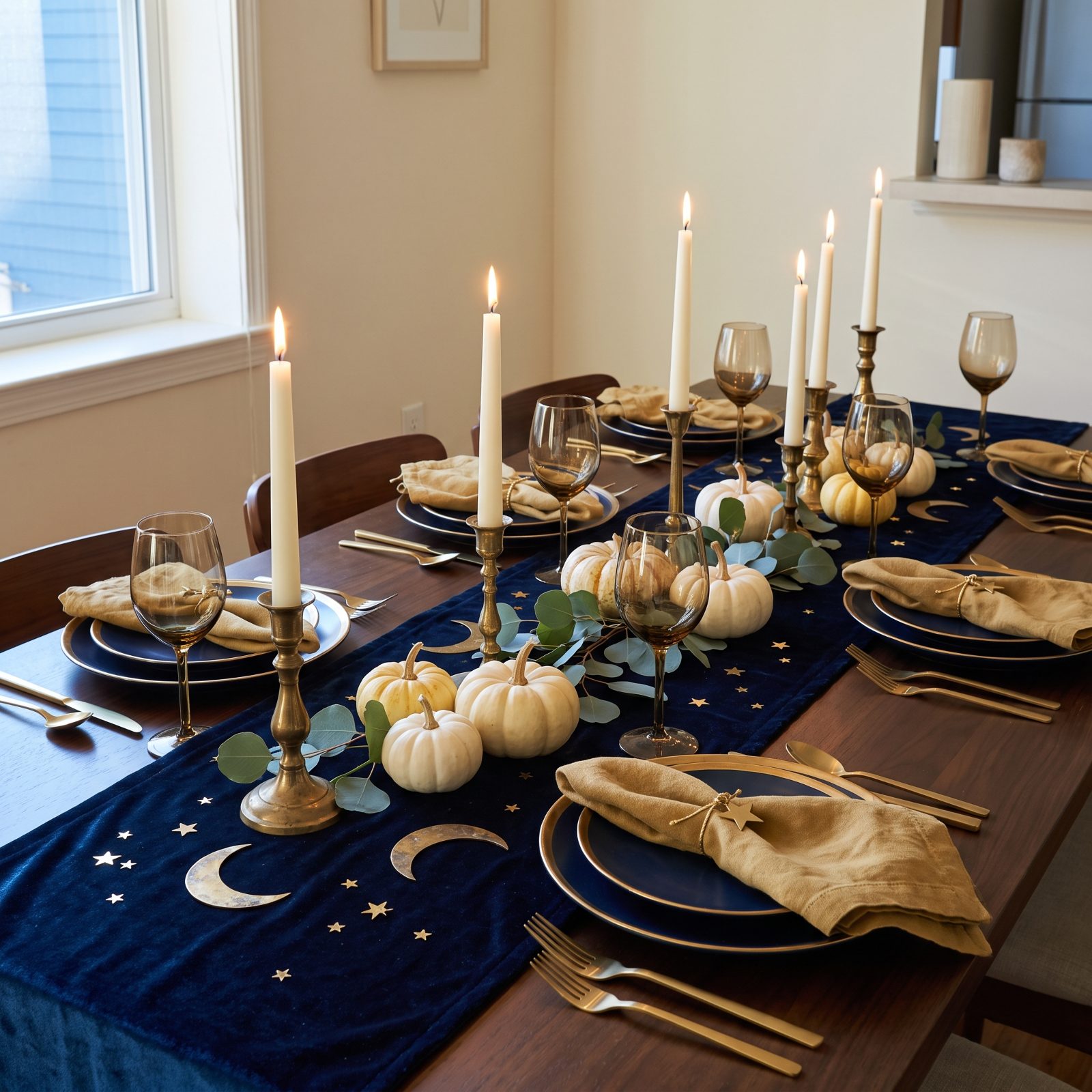 Celestial Moon-and-Stars Tablescape