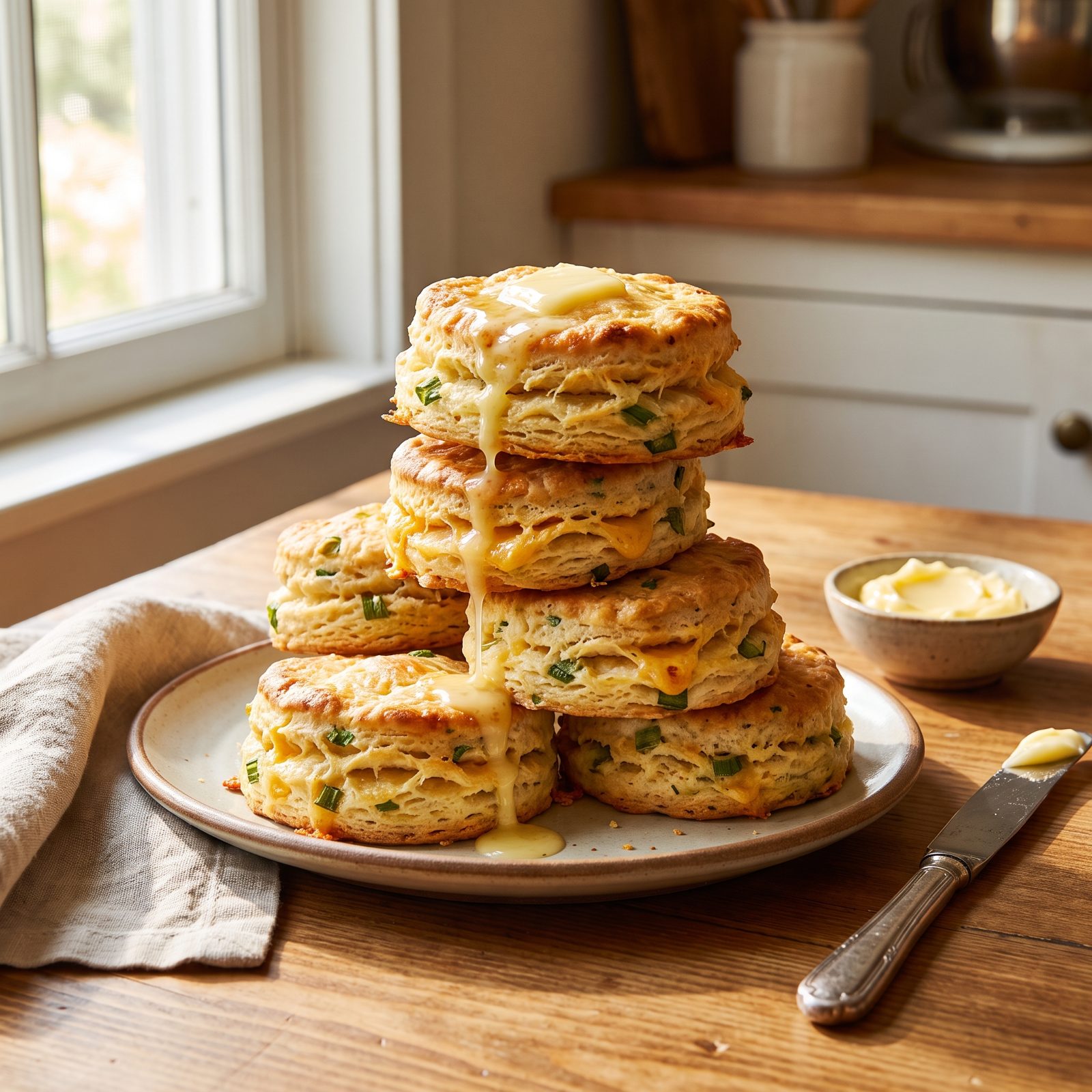 Cheddar Scallion Biscuits