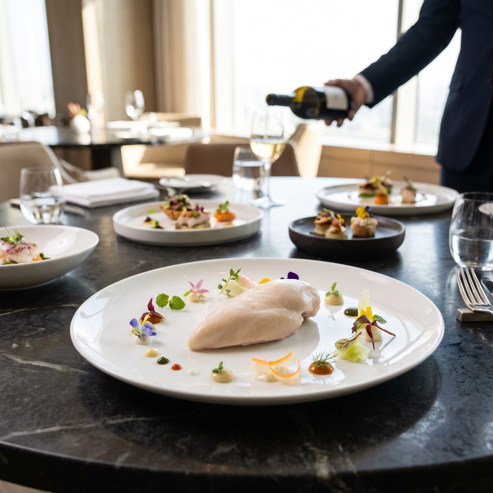 Chicken Breast at an Ambitious Tasting Restaurant