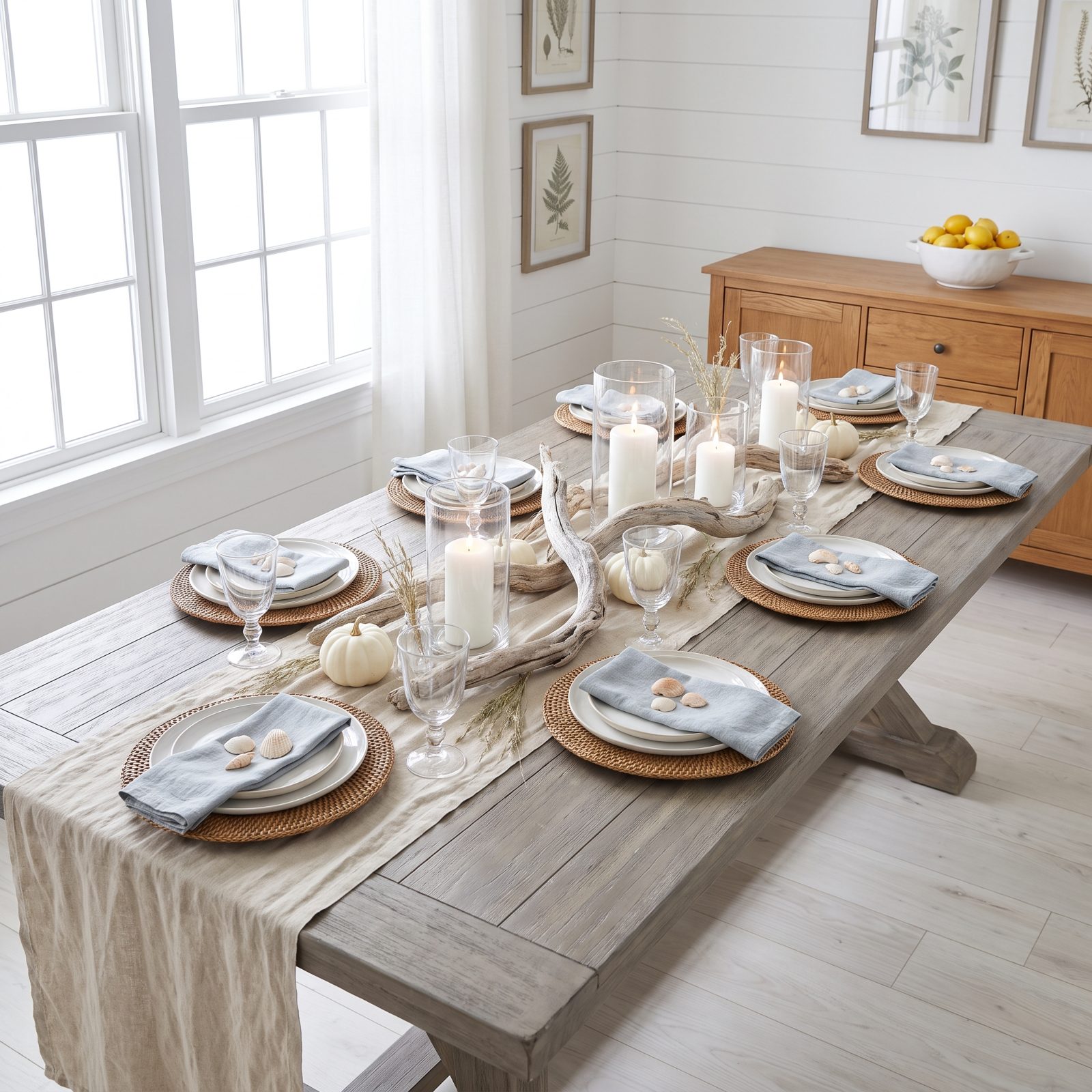 The Coastal Driftwood Thanksgiving Table