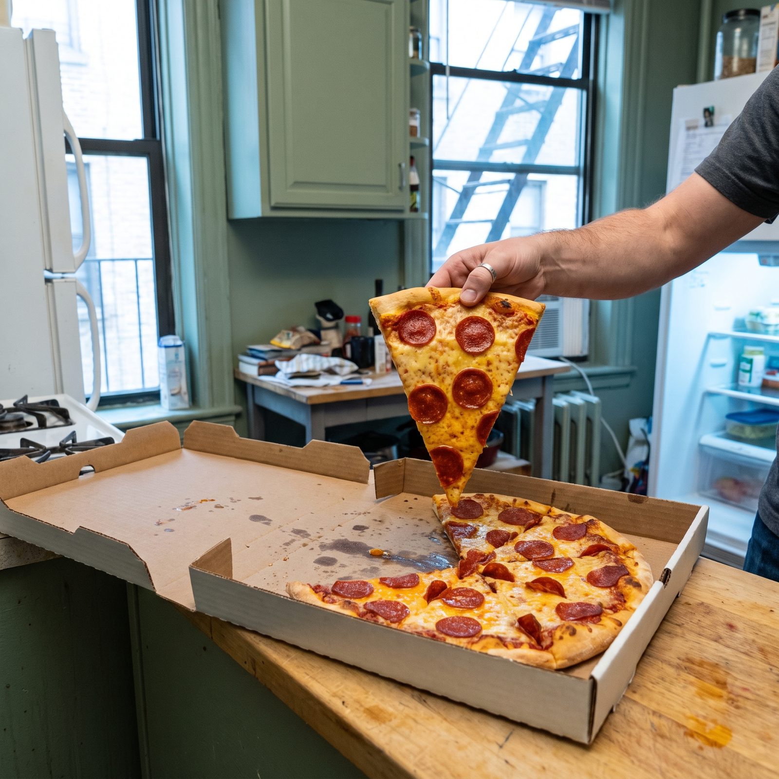 Cold Pizza Eaten Straight From the Fridge