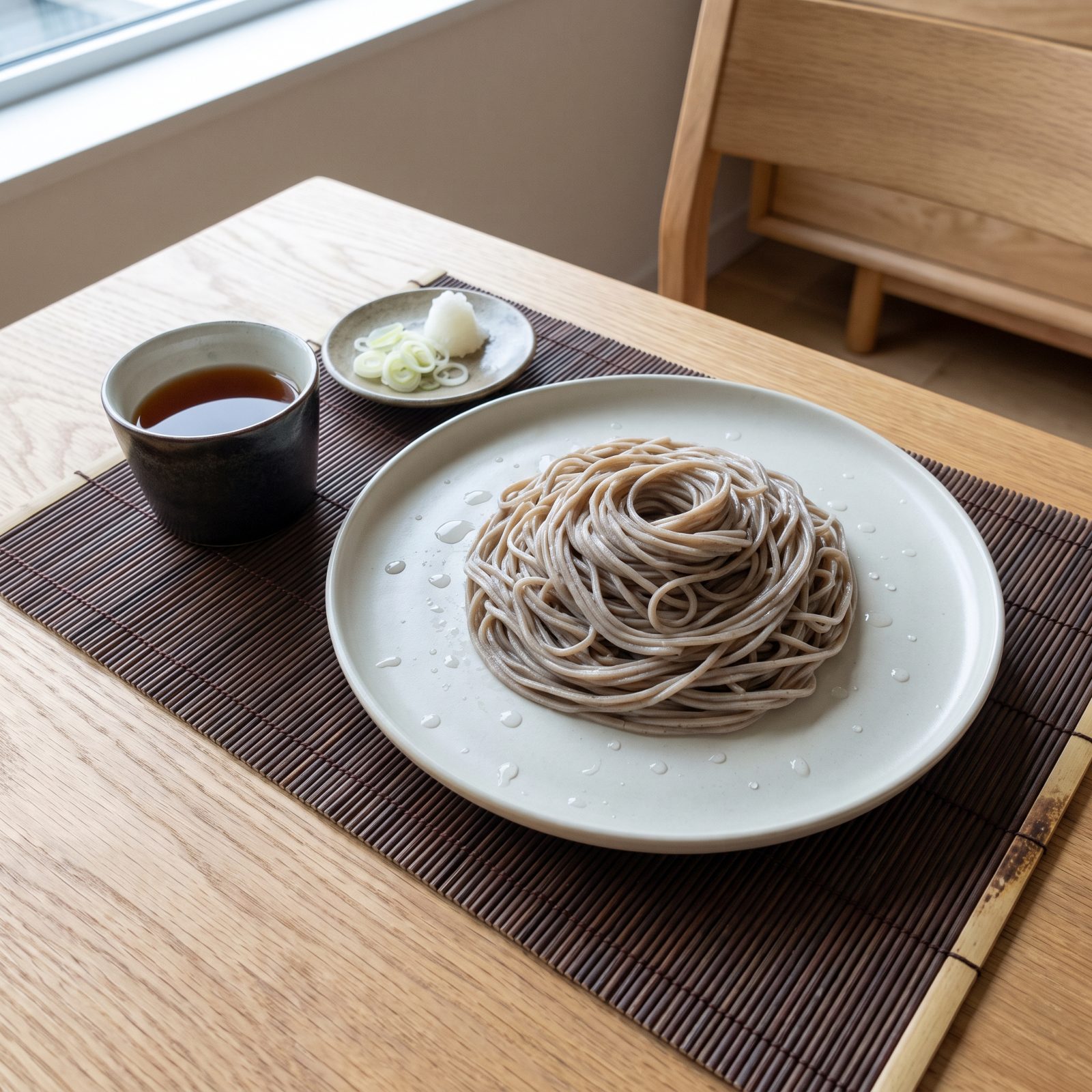 Cold Soba With a Simple Dipping Sauce