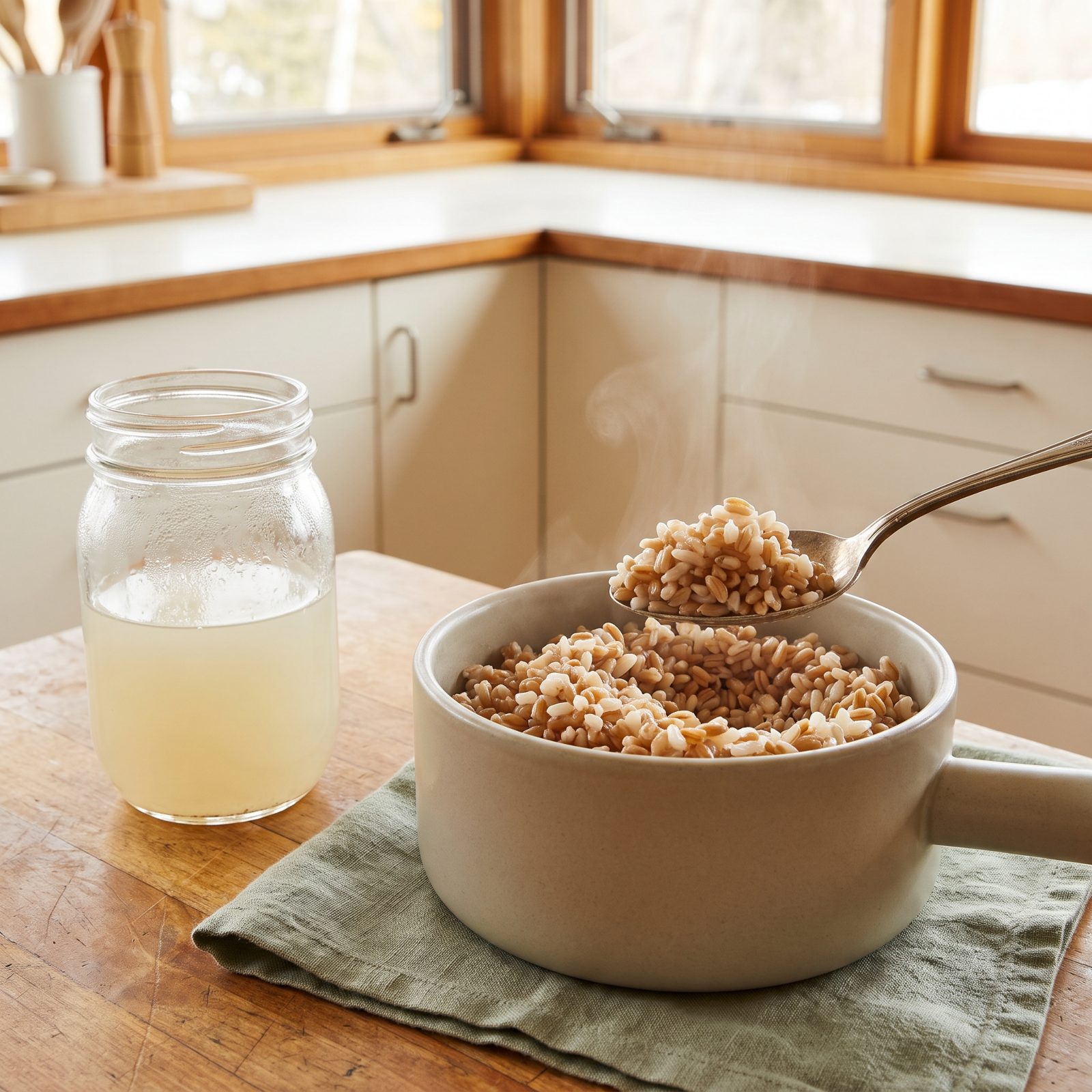 Cook Savory Grains in Leftover Yogurt Whey