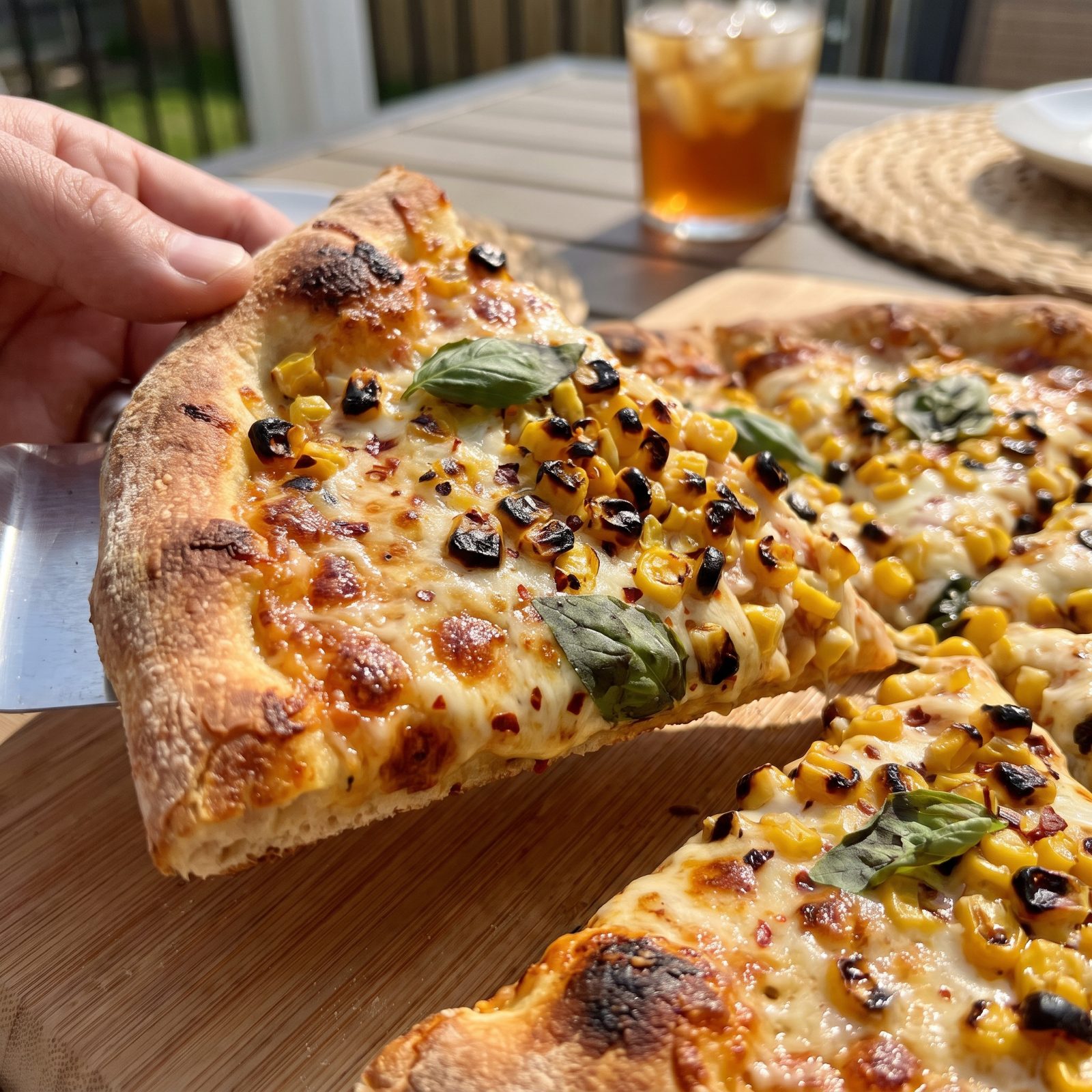 Corn Pizza With Charred Summer Kernels