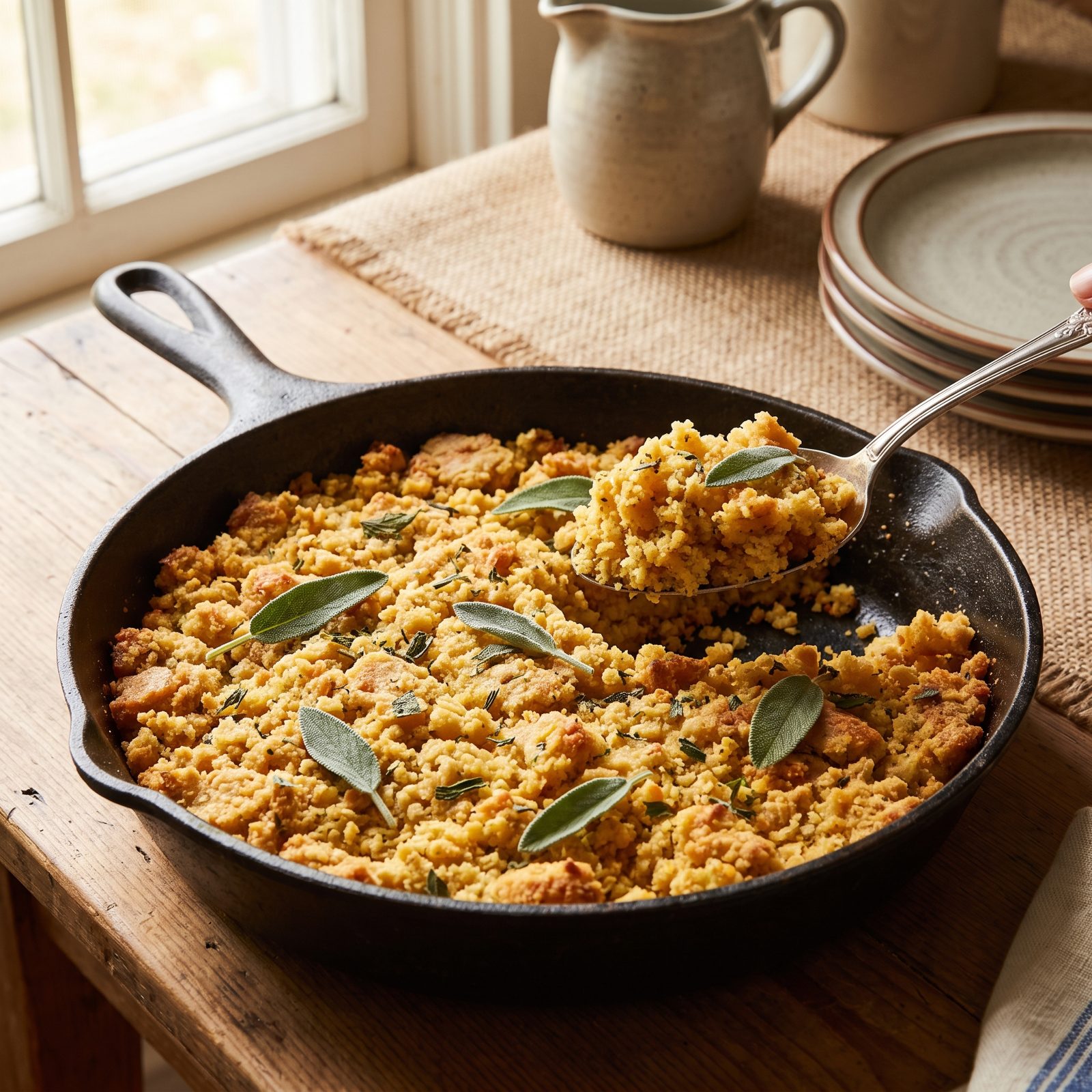 Cornbread Dressing With Sage