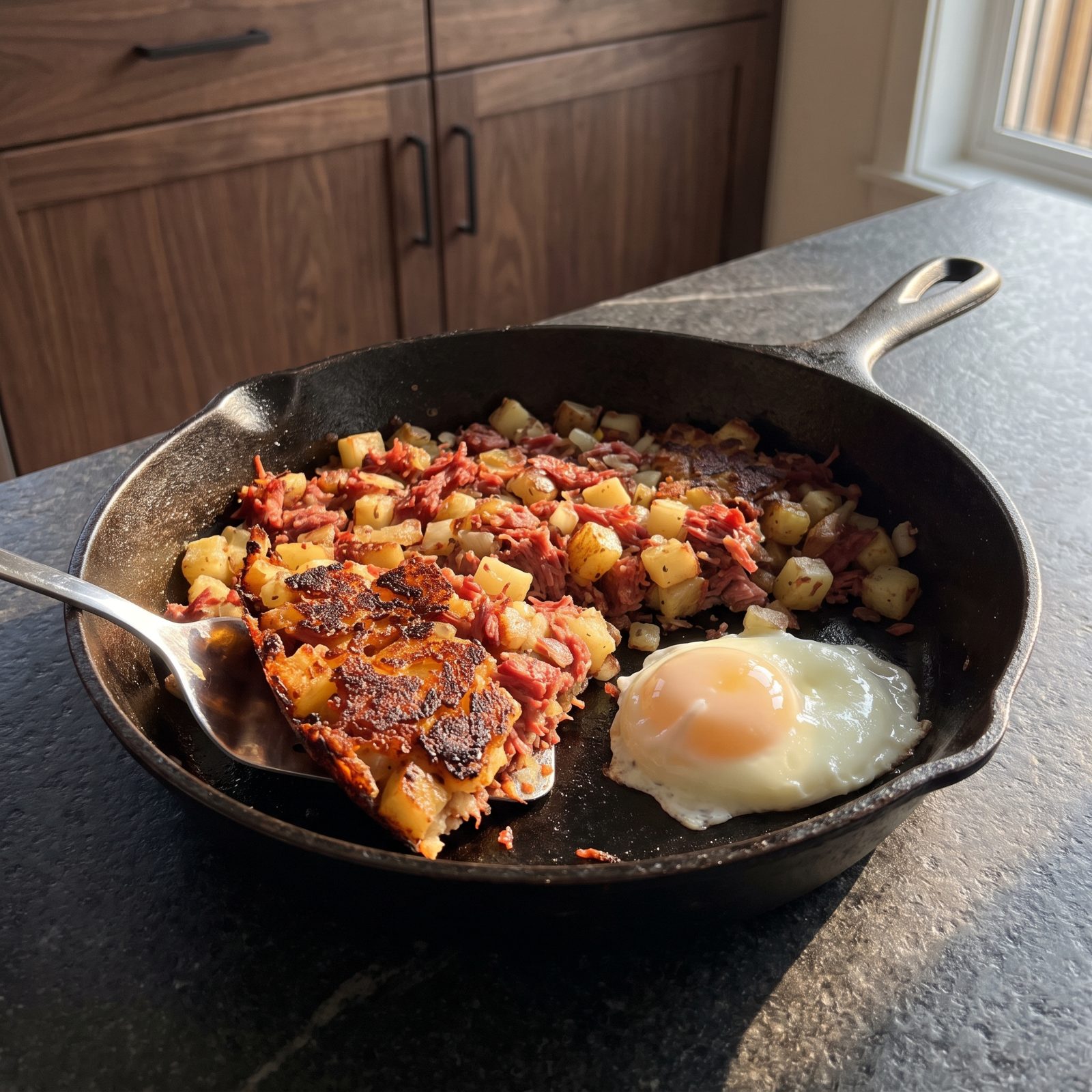 Corned-Beef Hash With Crisp Skillet Edges