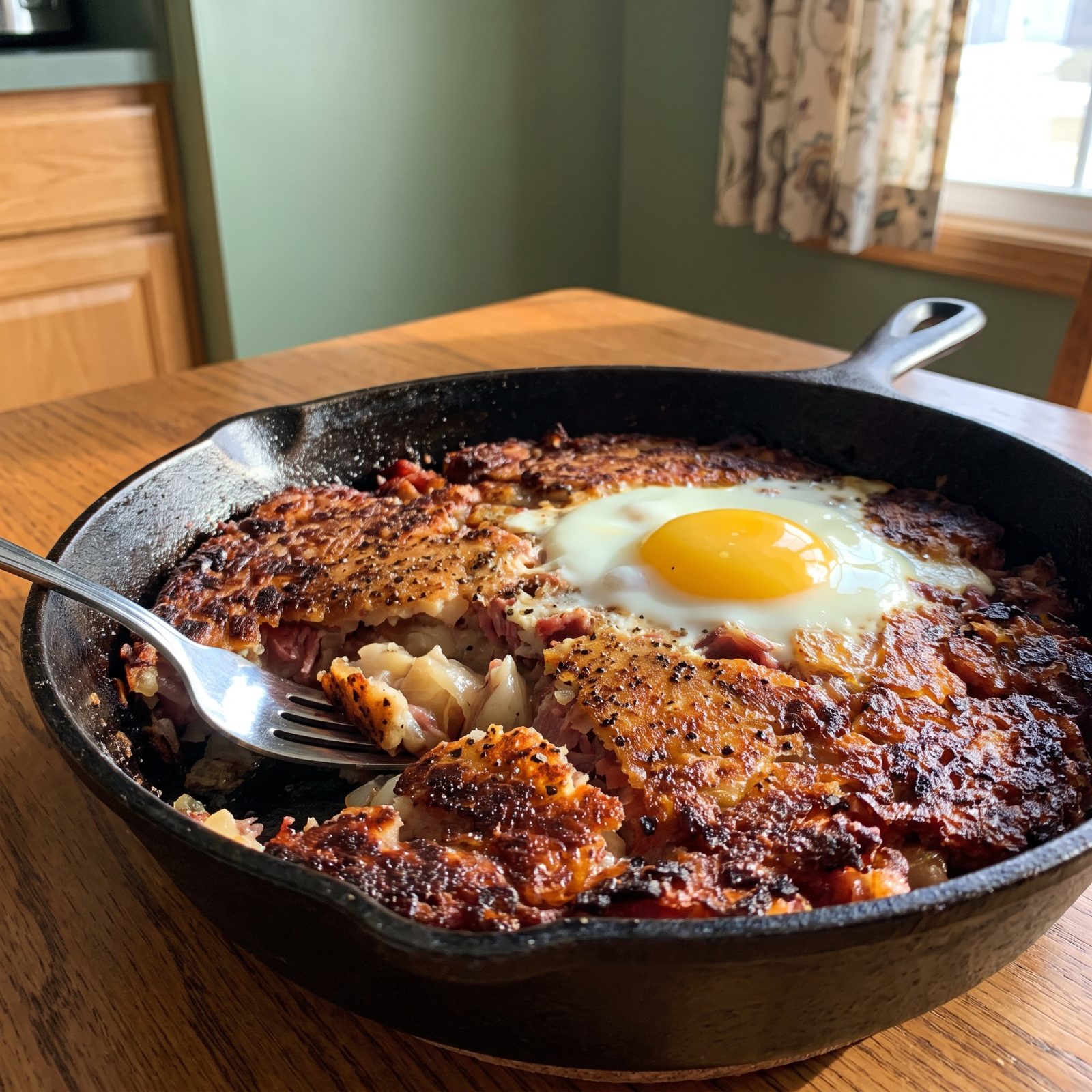 Corned Beef Hash With Edges Crisped Like a Griddle Promise