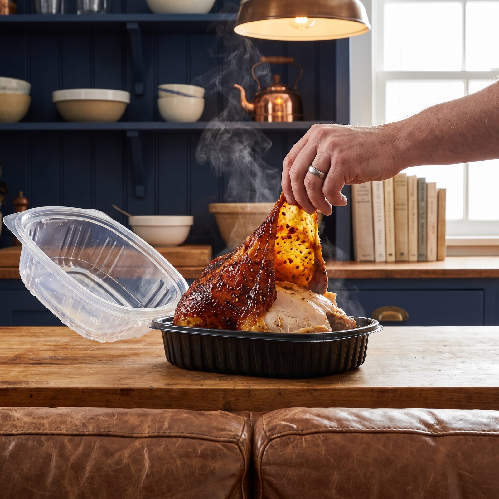 The Crackling Skin Peeled Off a Rotisserie Chicken