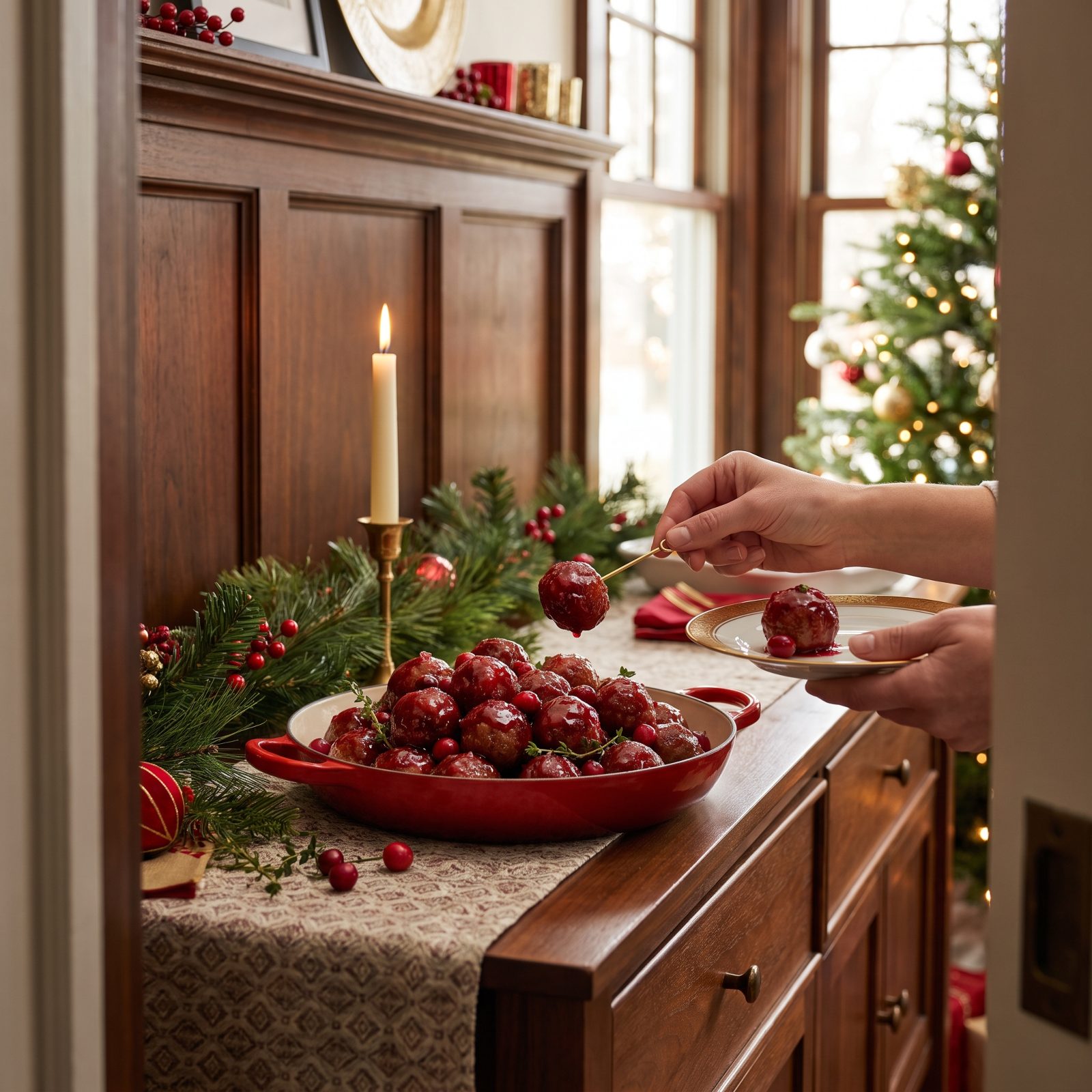 Cranberry-Glazed Meatballs, the Sweet-Tart Sleeper Hit