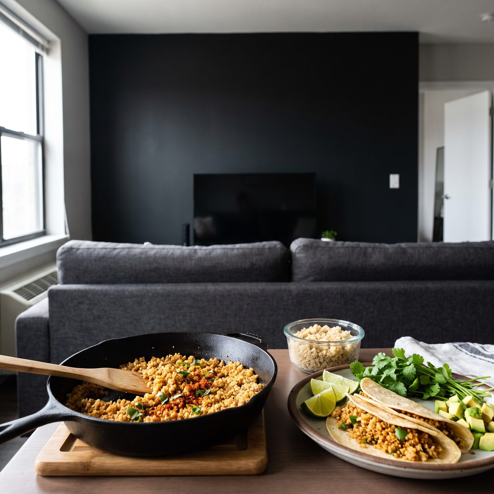 Crisp Cooked Quinoa Into a Savory Taco Crumble