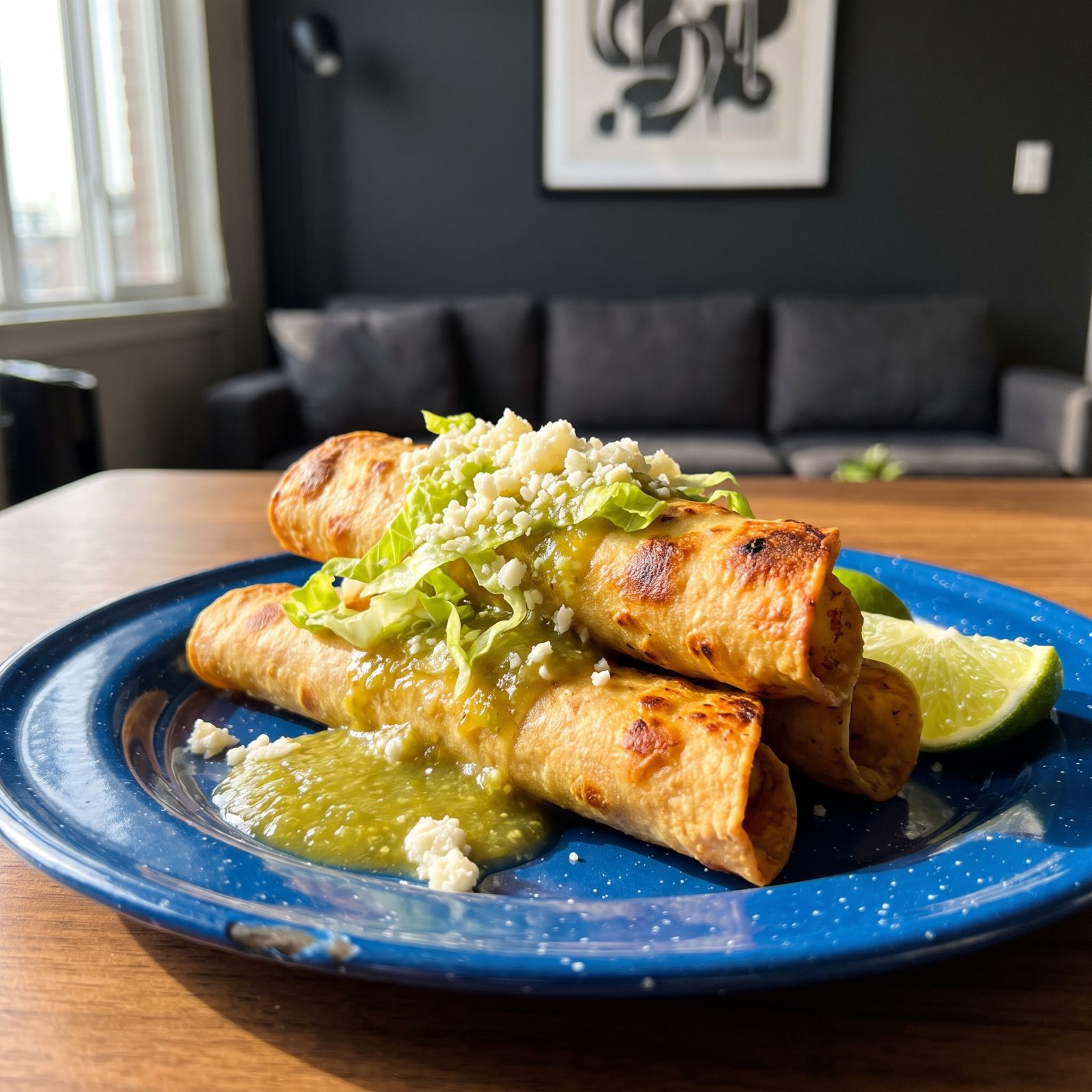 Crispy Potato Tacos With Salsa Verde