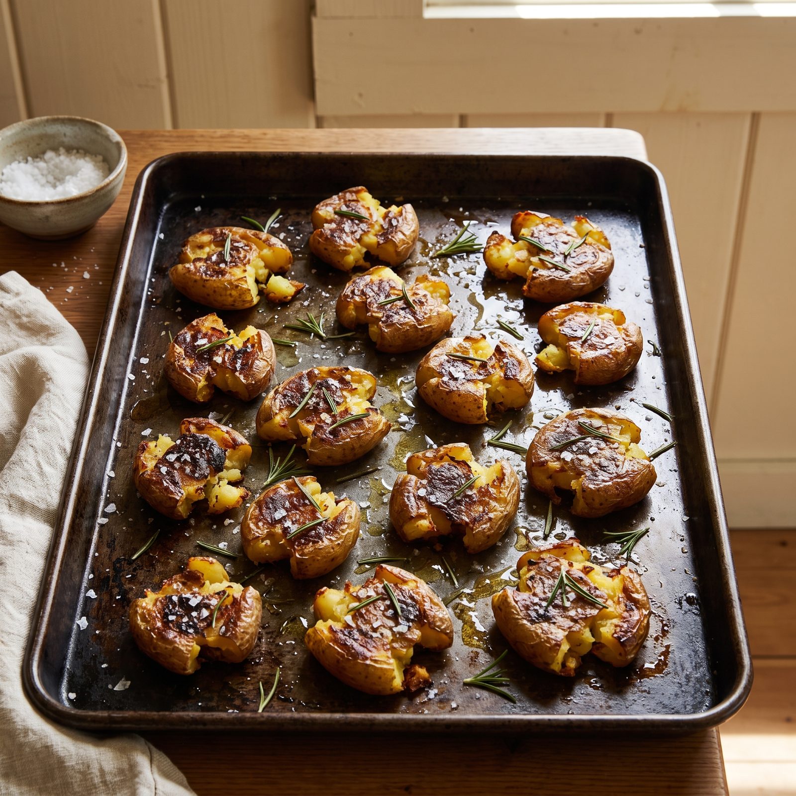 Crispy Smashed Baby Potatoes With Edges You Fight Over