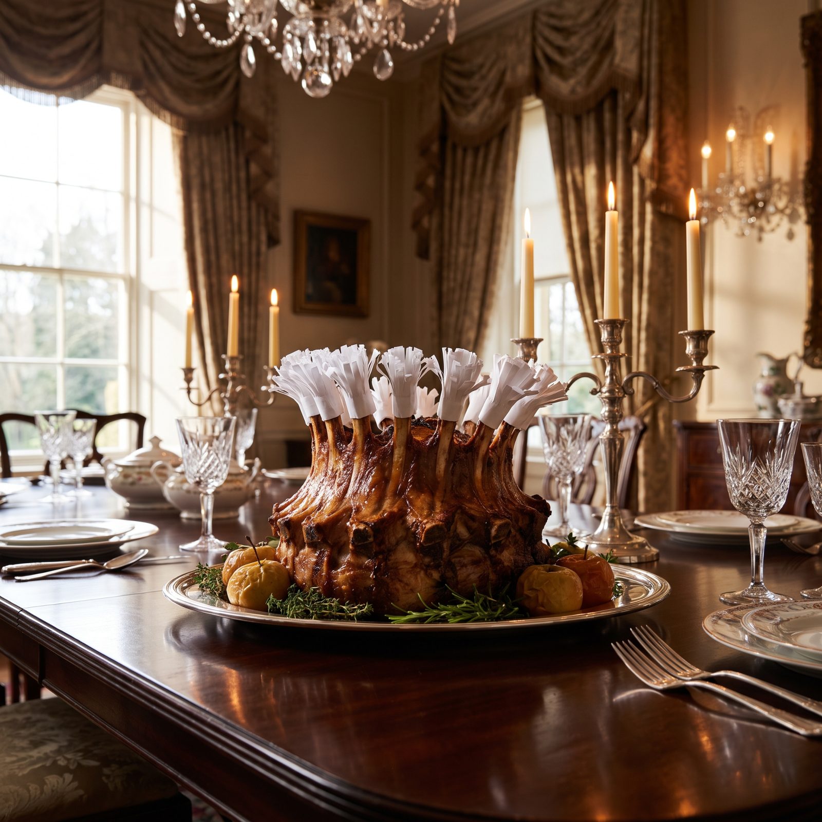 Crown Roast of Pork With Paper Frills