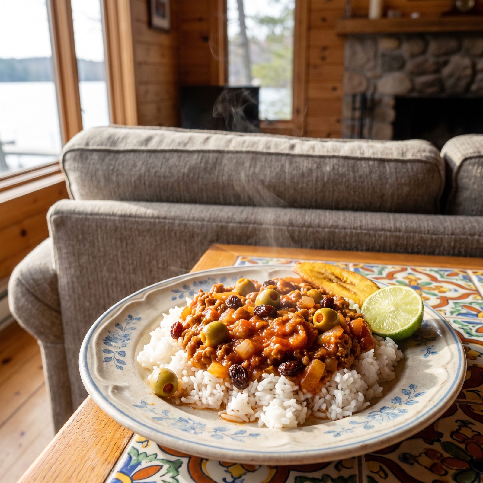 Cuban-Style Picadillo Over Rice