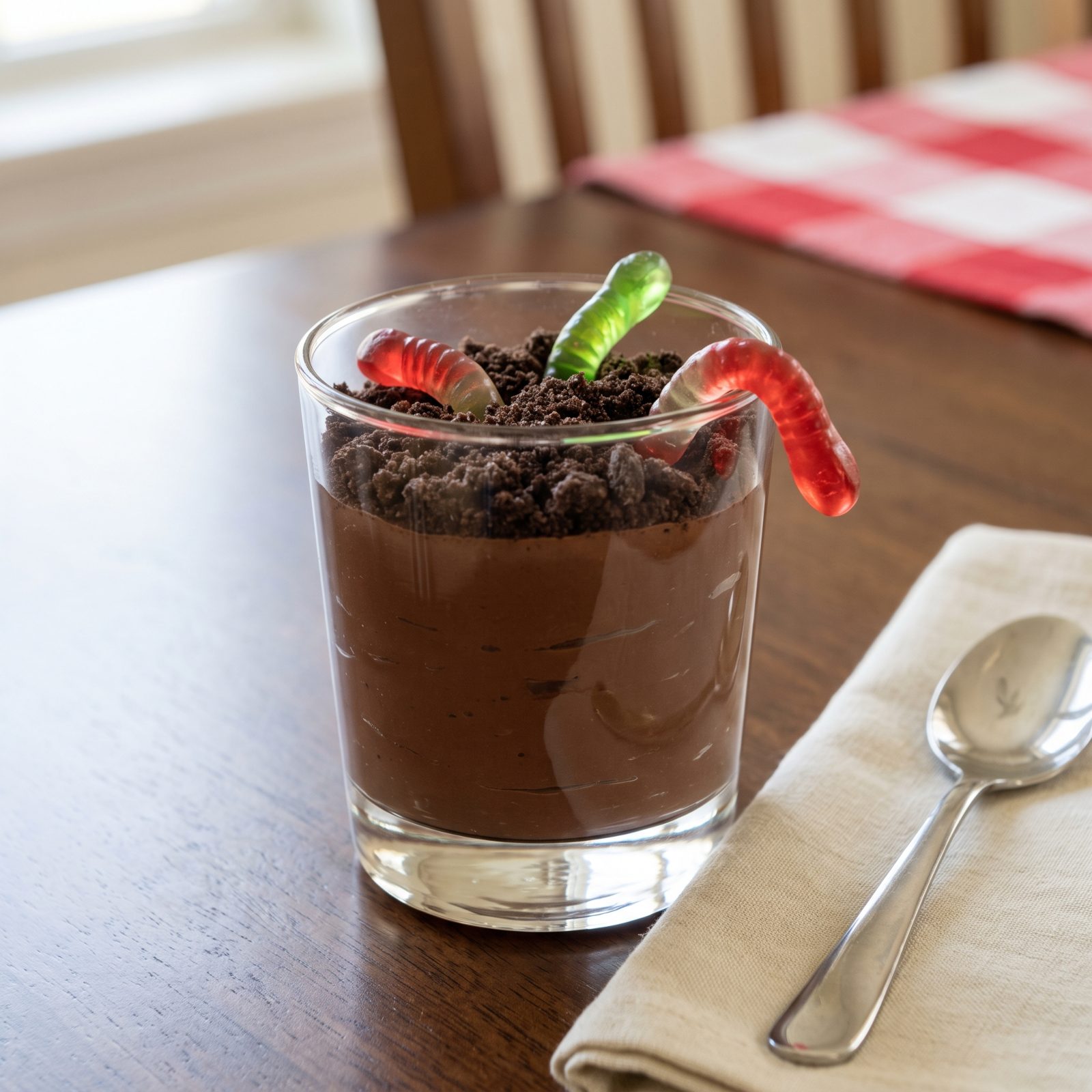 Dirt Cups With Gummy Worms