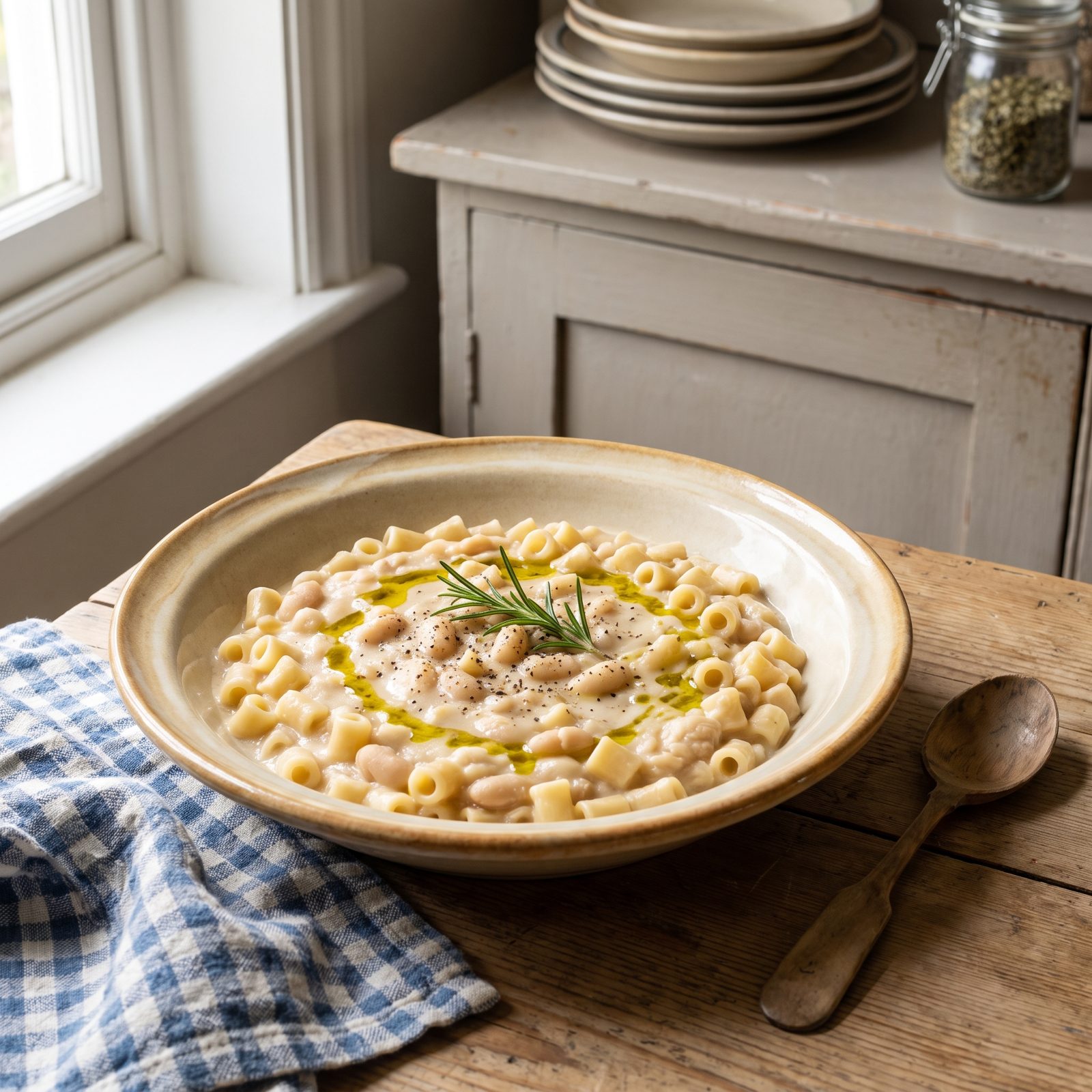 Ditalini With Creamy White Beans