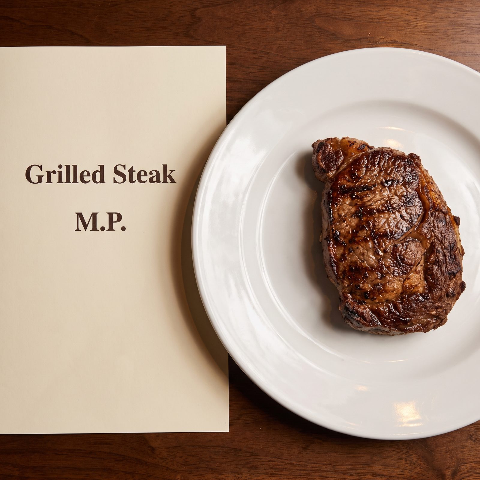Doesn't Care: Steak With No Cut, No Weight, No Sides
