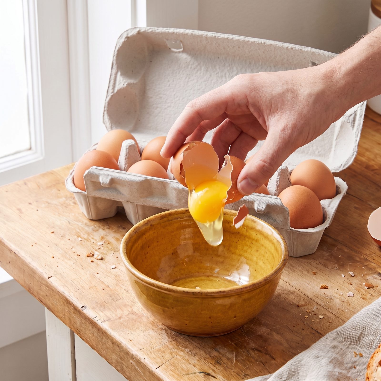 A Dozen Large Eggs in the Molded Carton