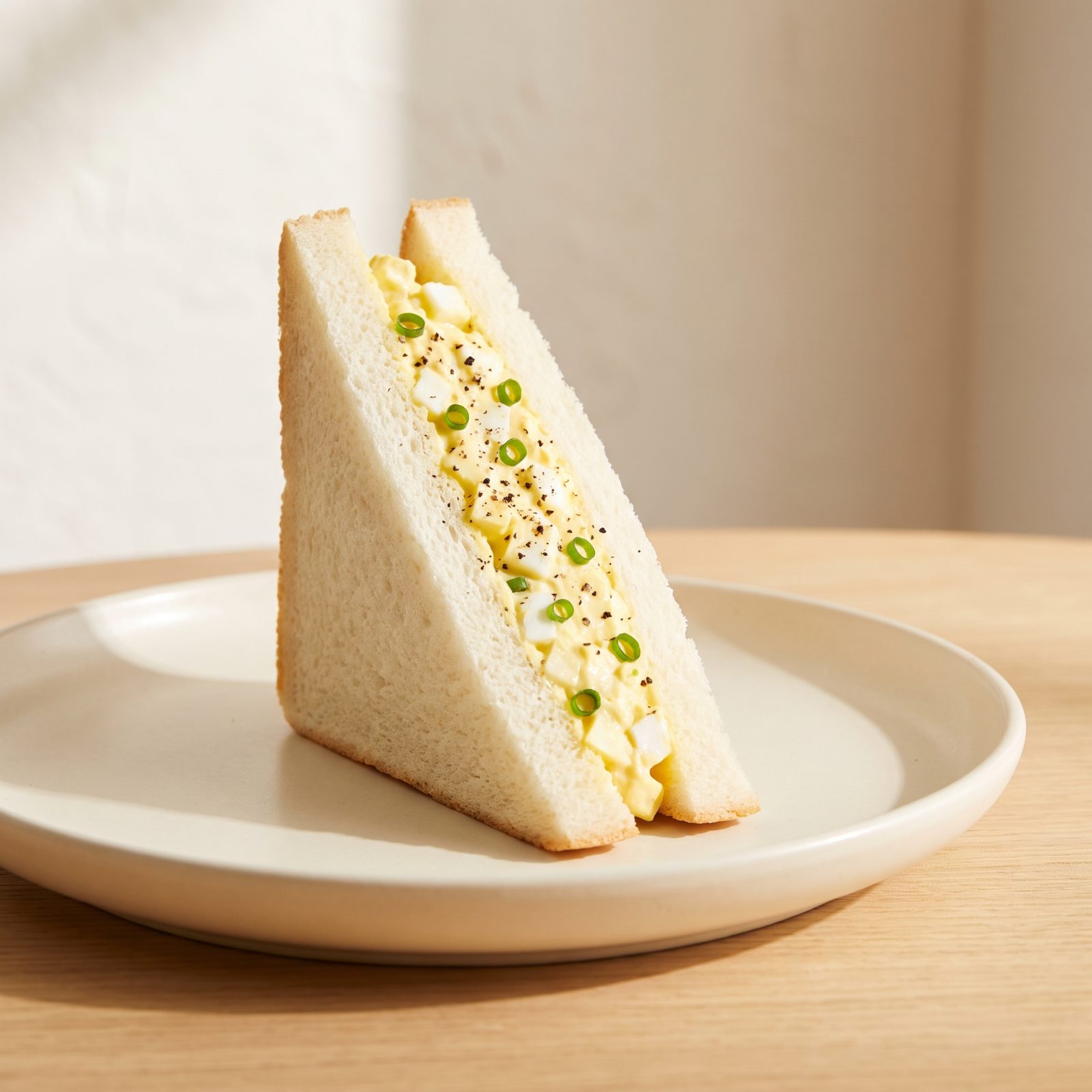 Egg Salad and Chives on Pullman Bread