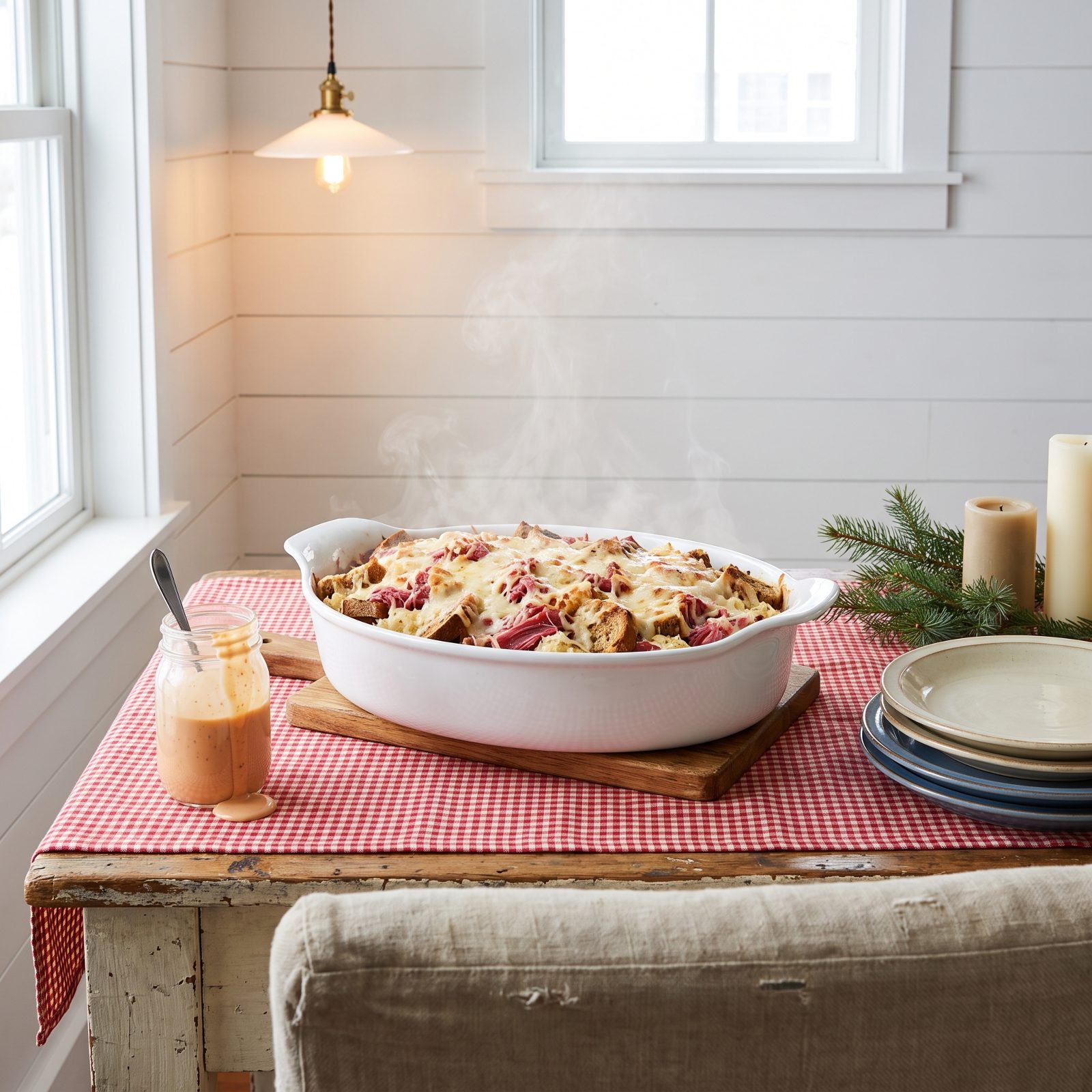 A Family-Size Reuben Casserole