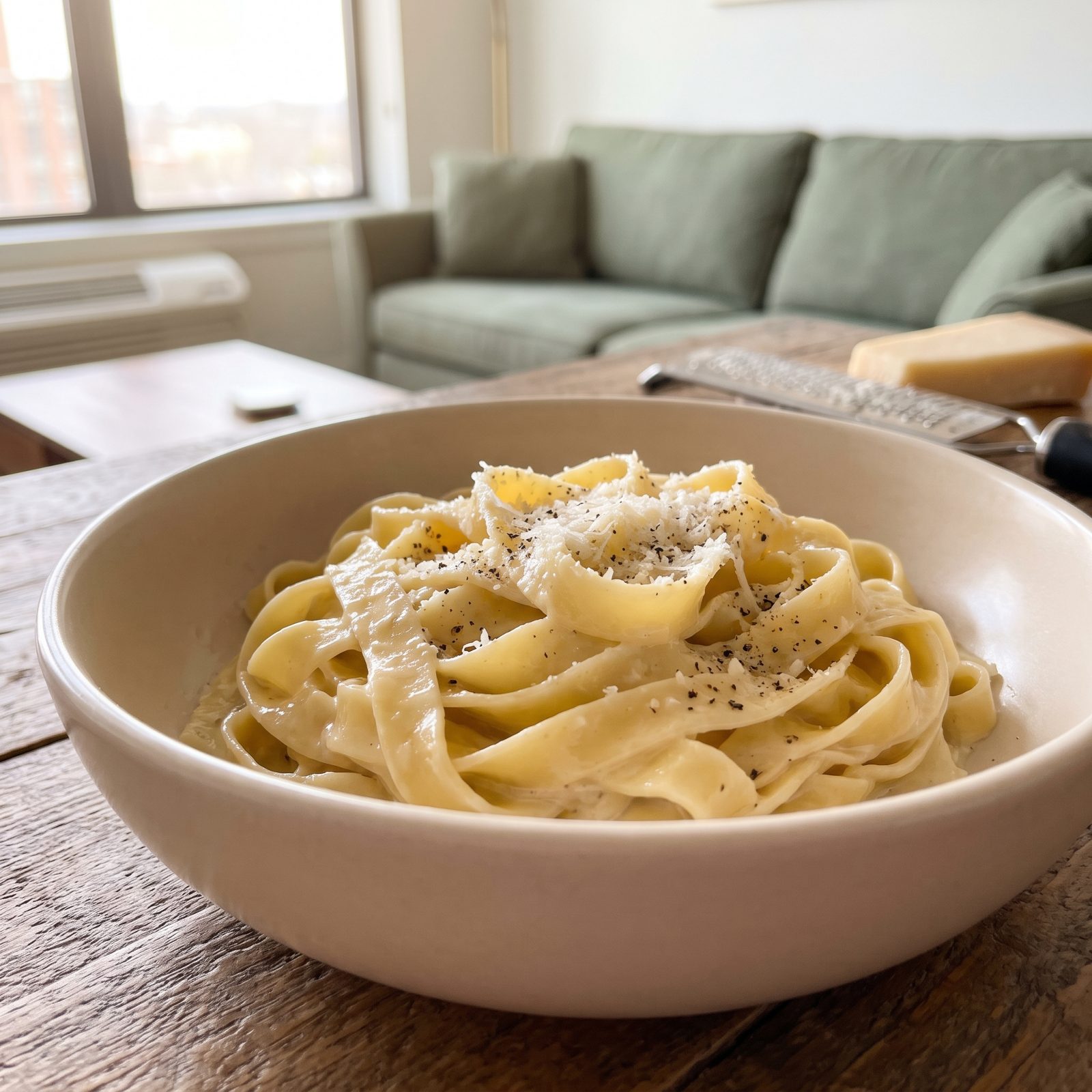 Fettuccine Alfredo Emulsified Without Heavy Cream