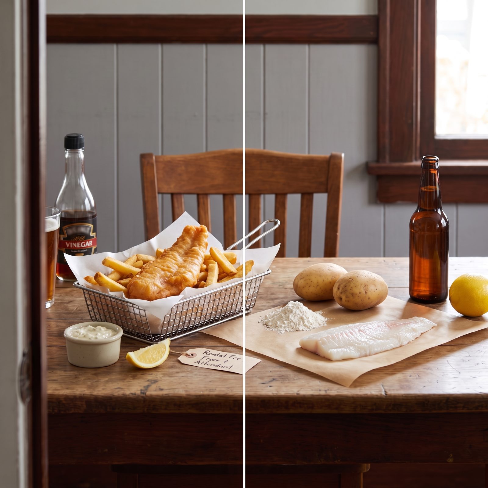 Fish and Chips: You're Renting the Fryer and the Guy Watching It
