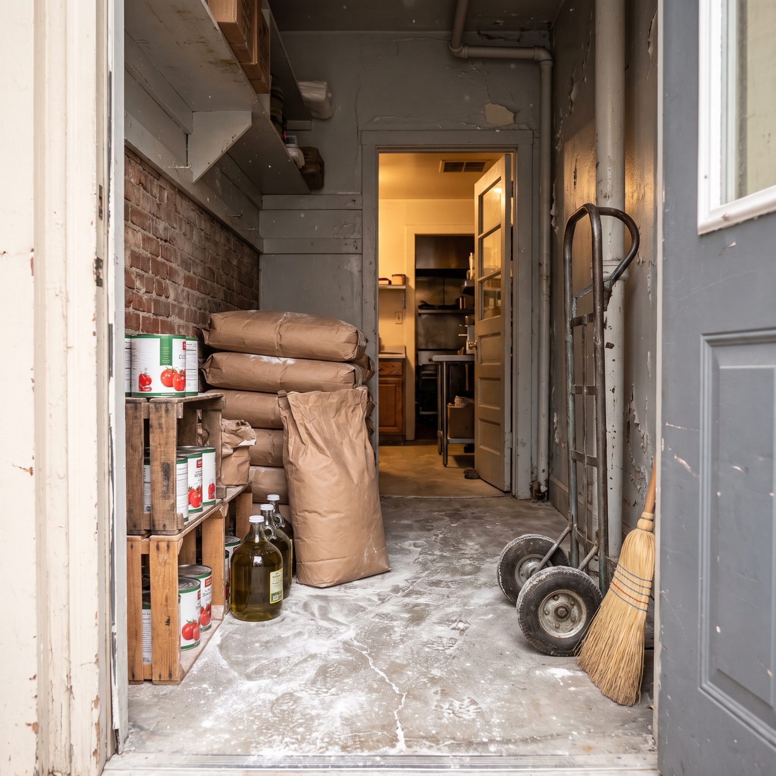 Flour Sacks and Ingredient Crates Show Real Kitchen Volume