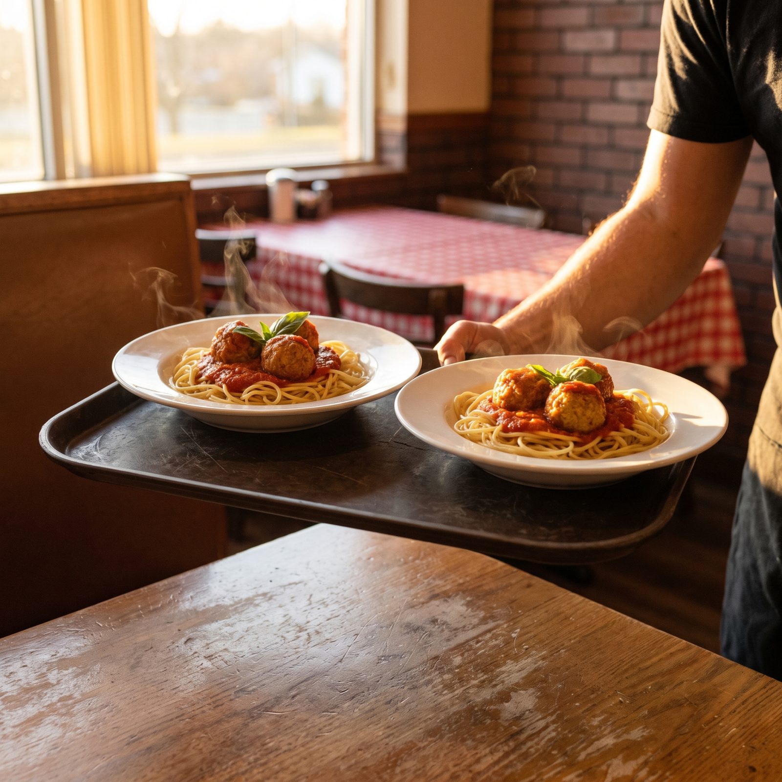 The Food on Passing Plates Looks Consistent