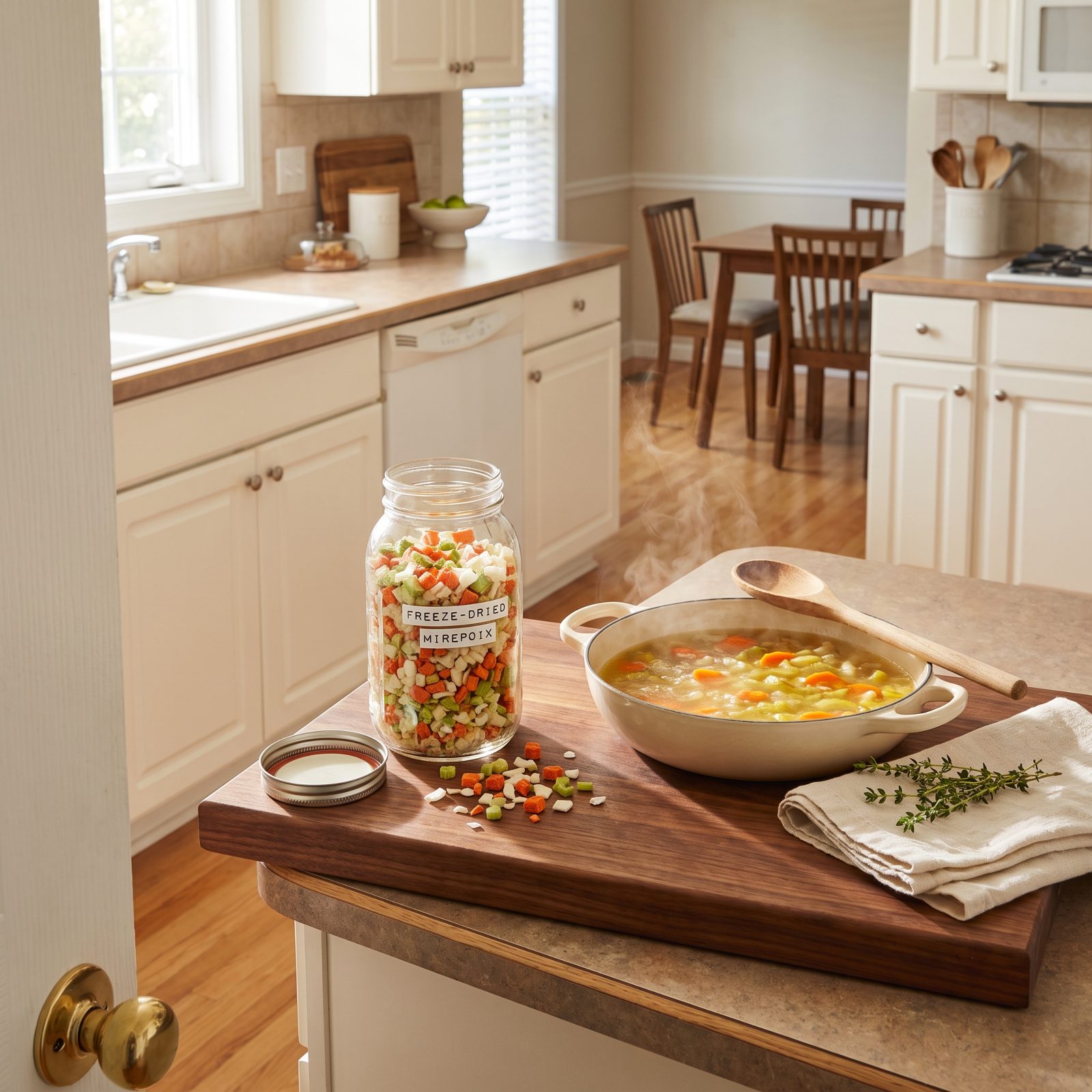Freeze-Dried Mirepoix for Skipping the Chopping